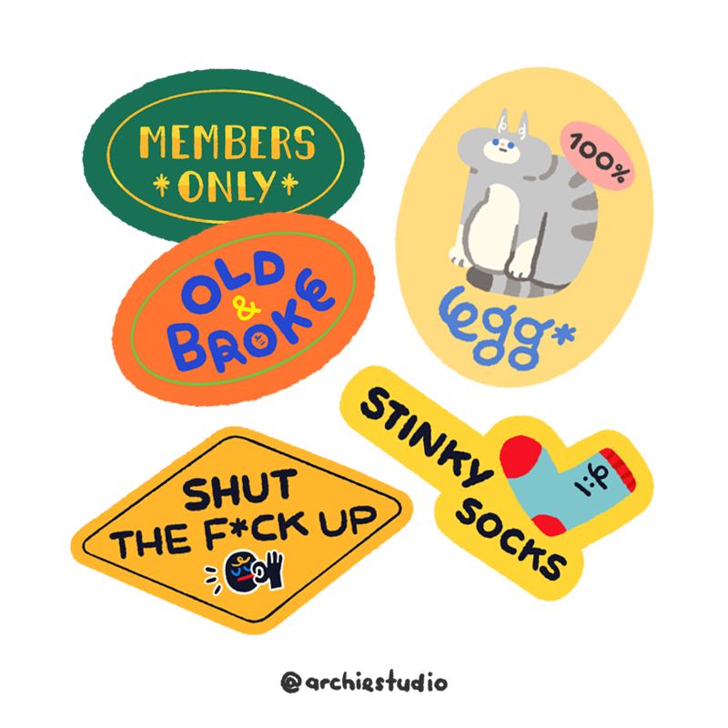 signage sticker
