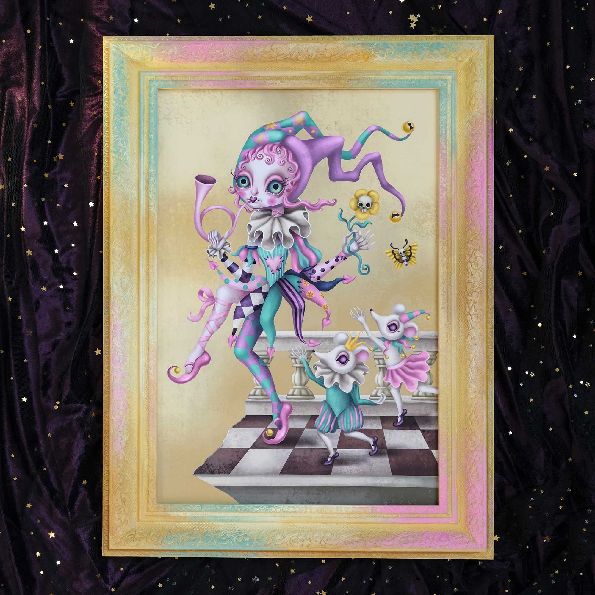 0 The Fool l Canvas with Painted Frame