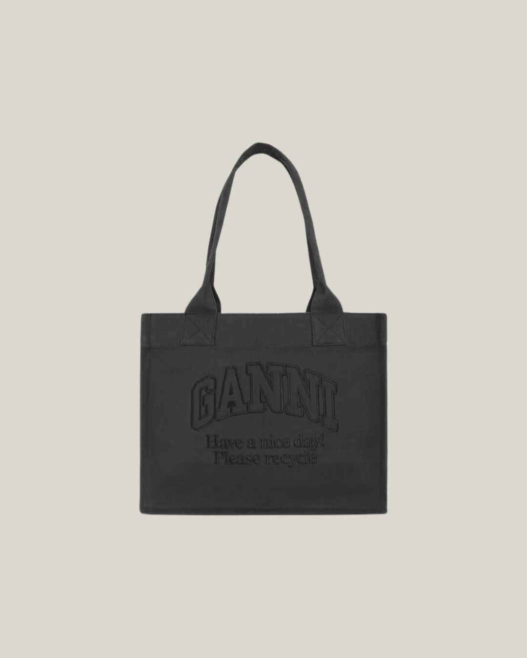 GANNI | Canvas Logo Tote