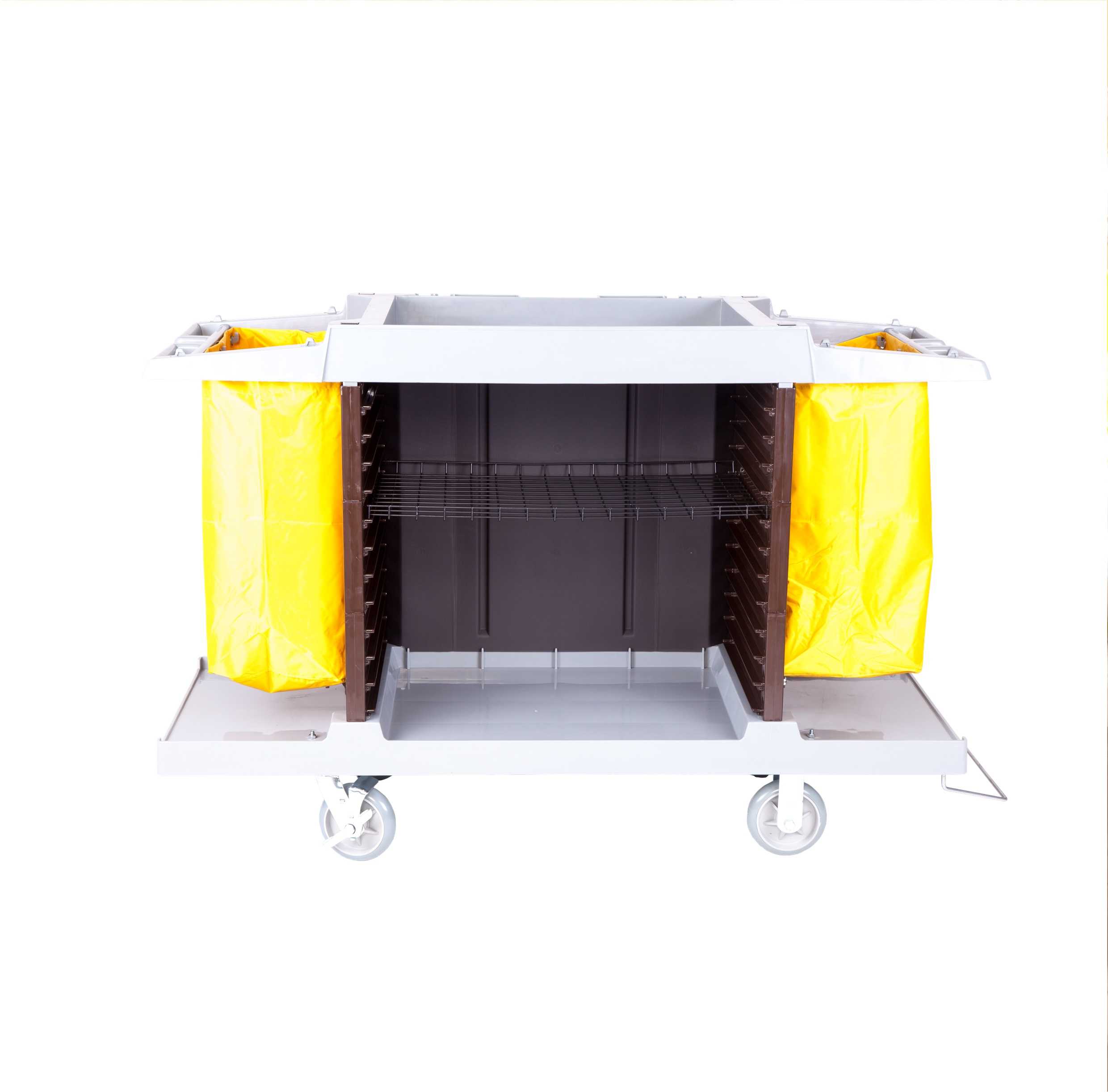 รถเข็นแม่บ้าน รุ่น CSP159 Guest room service cart gray