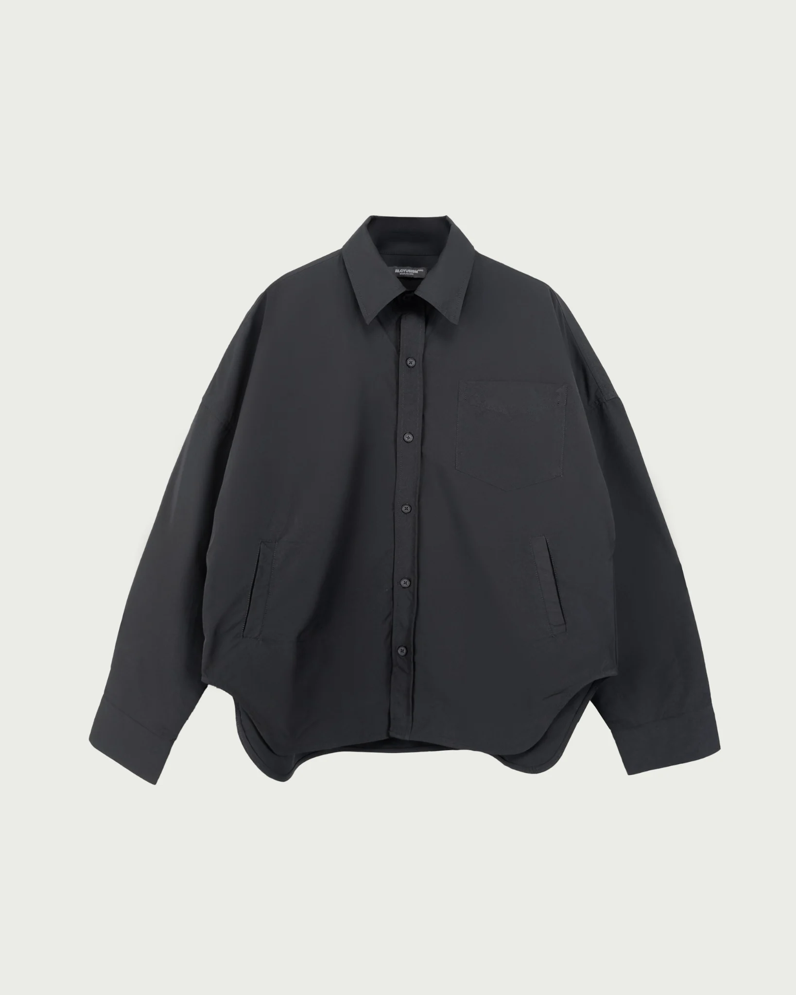 ALCYUS - OVERSIZE FLAG SHIRT (Black)