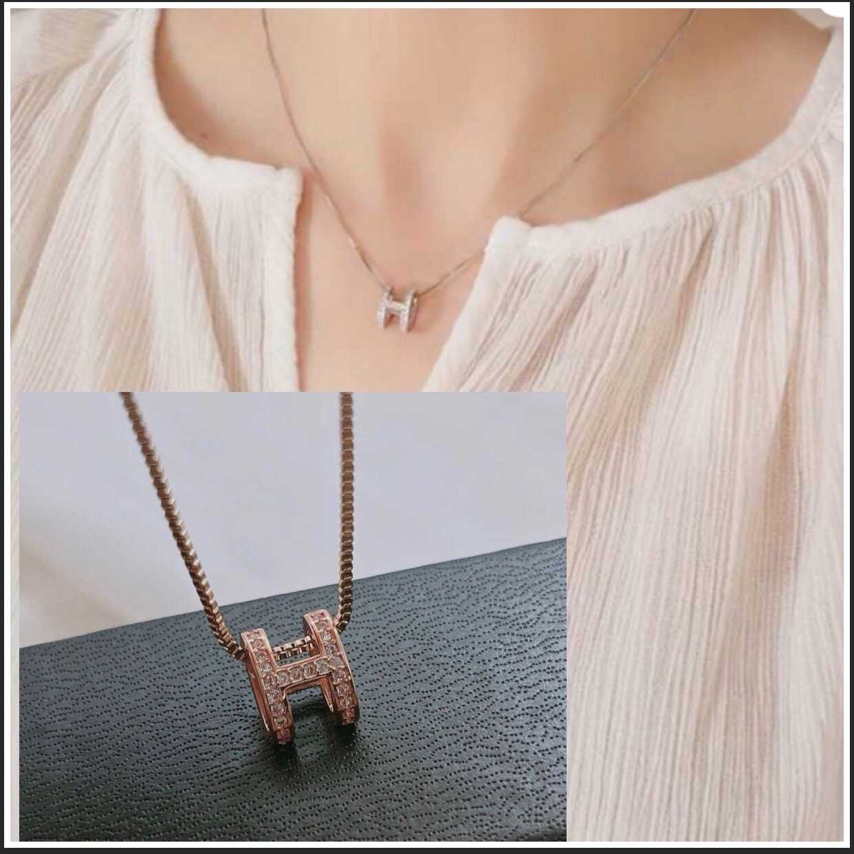 สร้อยคอ Hermes สีนาค