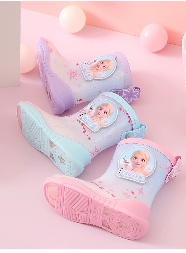 Preorder12-15วัน- ลิขสิทธิ์แท้ บูทยางเอลซ่า น้ำหนักเบา/ Sz16-22cm