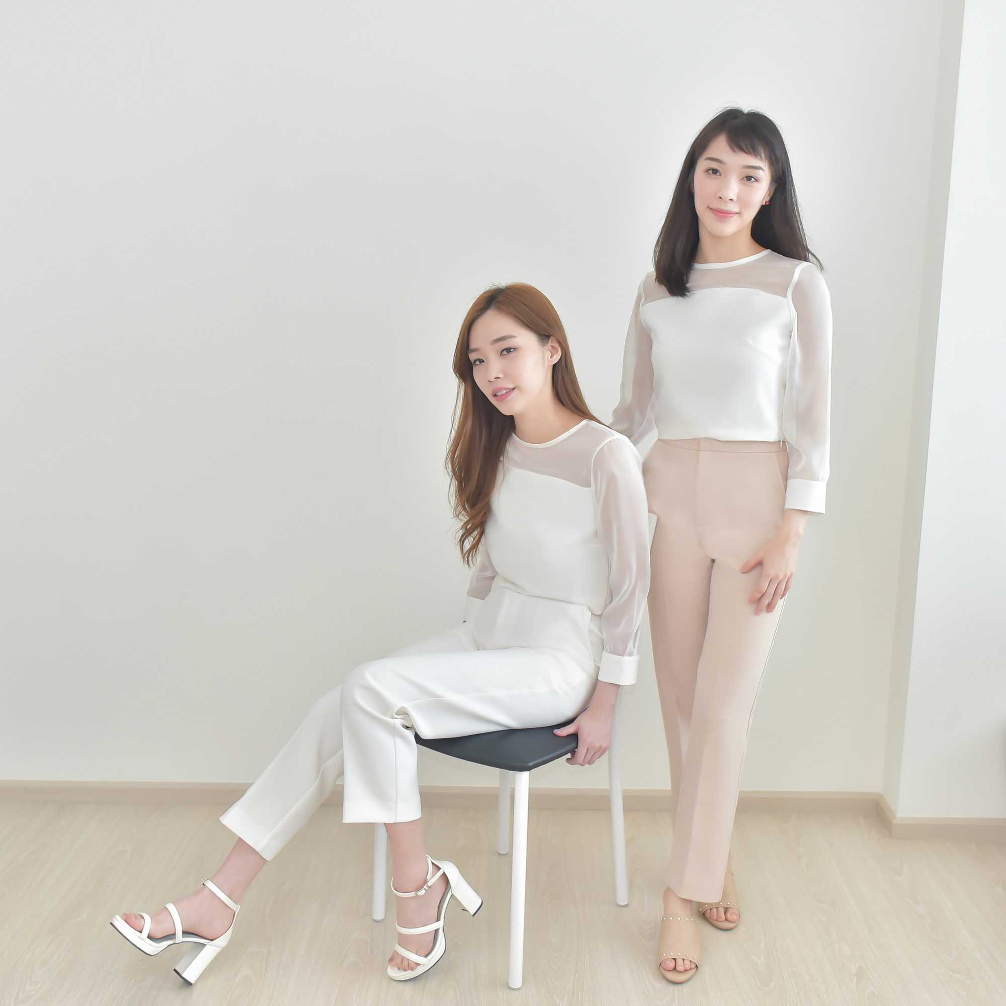 Claire Pants กางเกงขายาวทรงสอบ เอวสูง รีดจีบกลาง