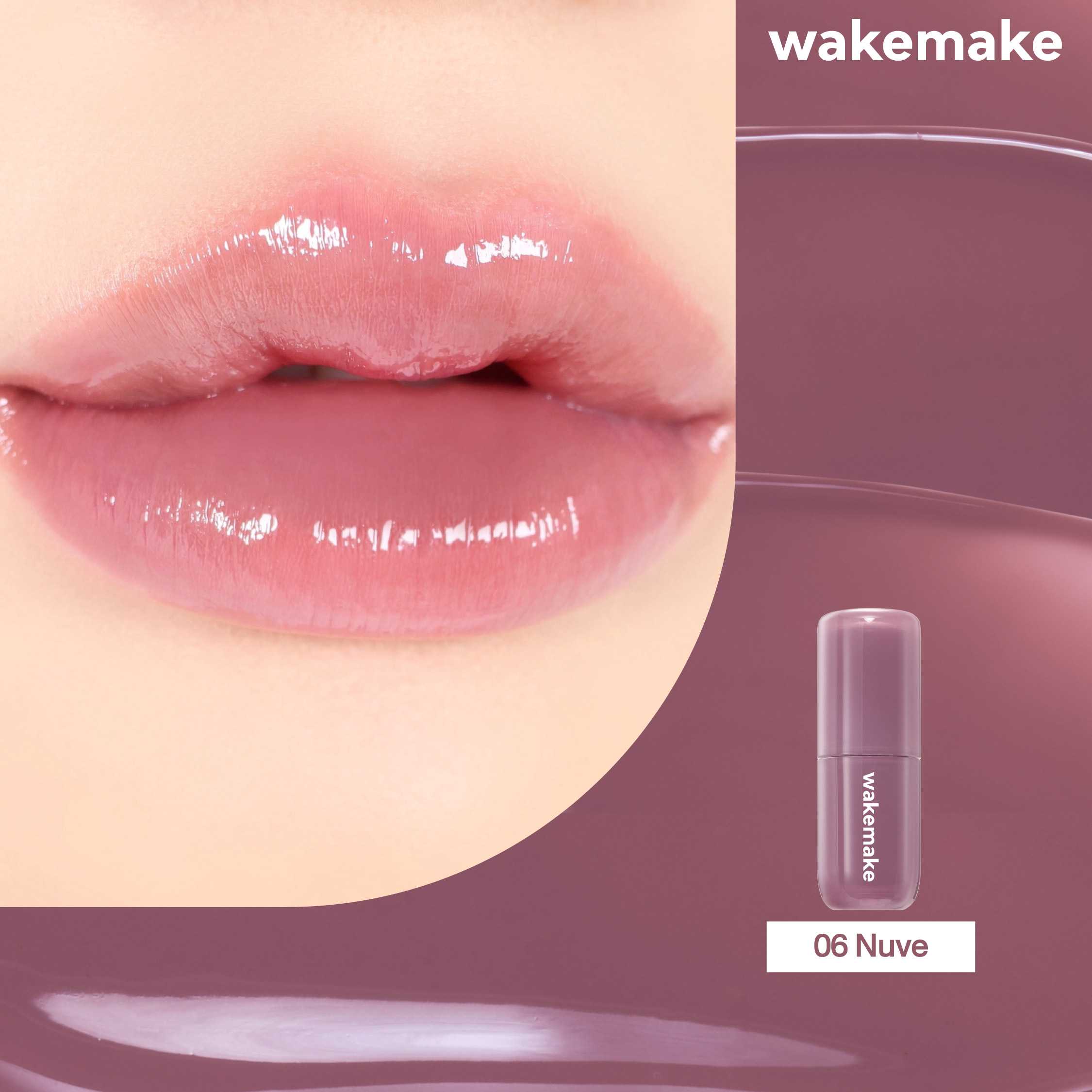 Wakemake Waterful Glow Tint ลิปทินต์บางเบา ติดทน - สี 04 Beiked