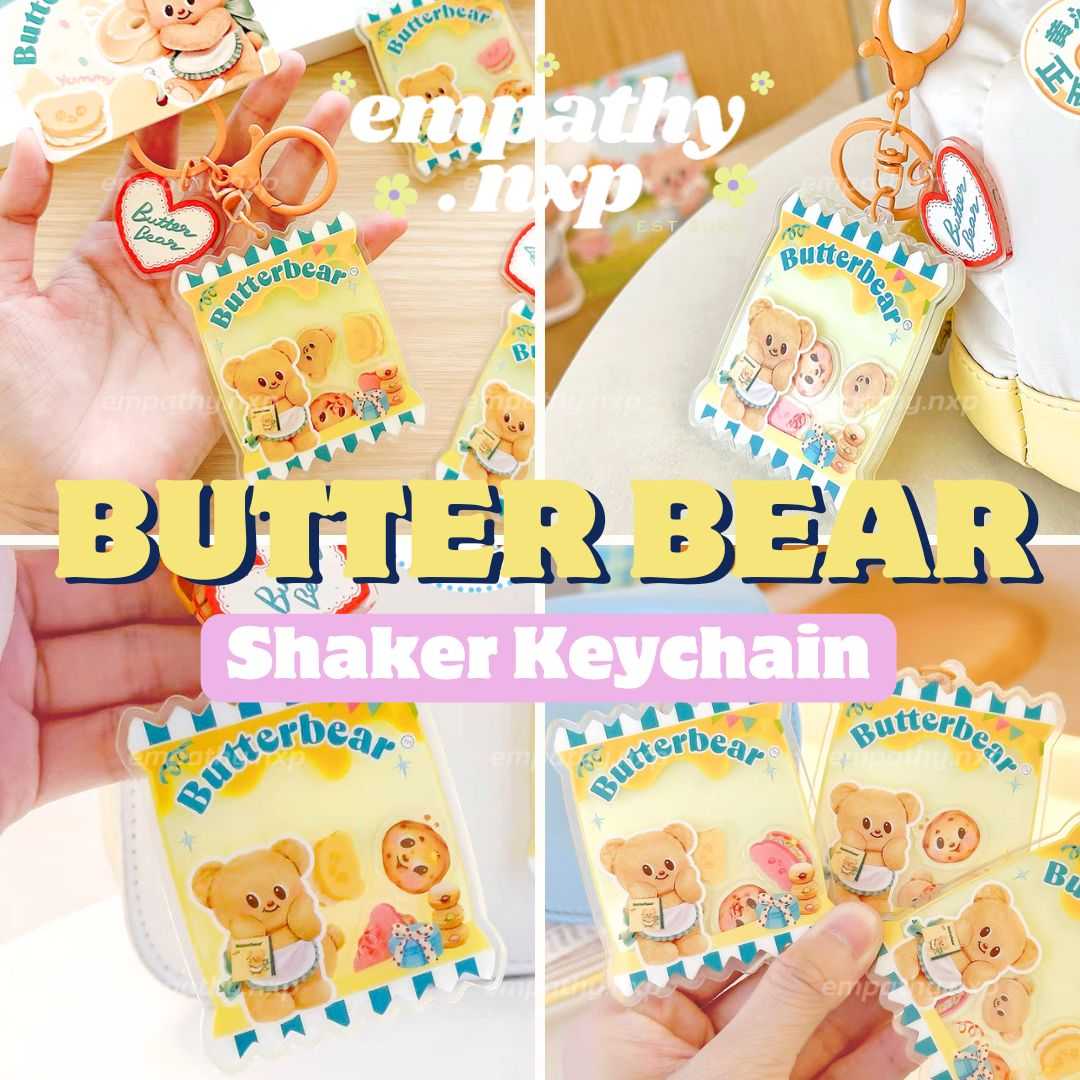 🐻​ BUTTERBEAR ✨​ พวงกุญแจหมีเนย ✨ SHAKER​ KEYCHAIN​ 🧸​ ลิขสิทธิ์​แท้บัตเตอร์แบร์ ✨🐻