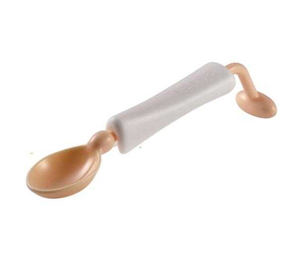 BEABA ช้อนฝึกทานอาหาร ด้ามหมุนได้ 360° Training Spoon - Nude
