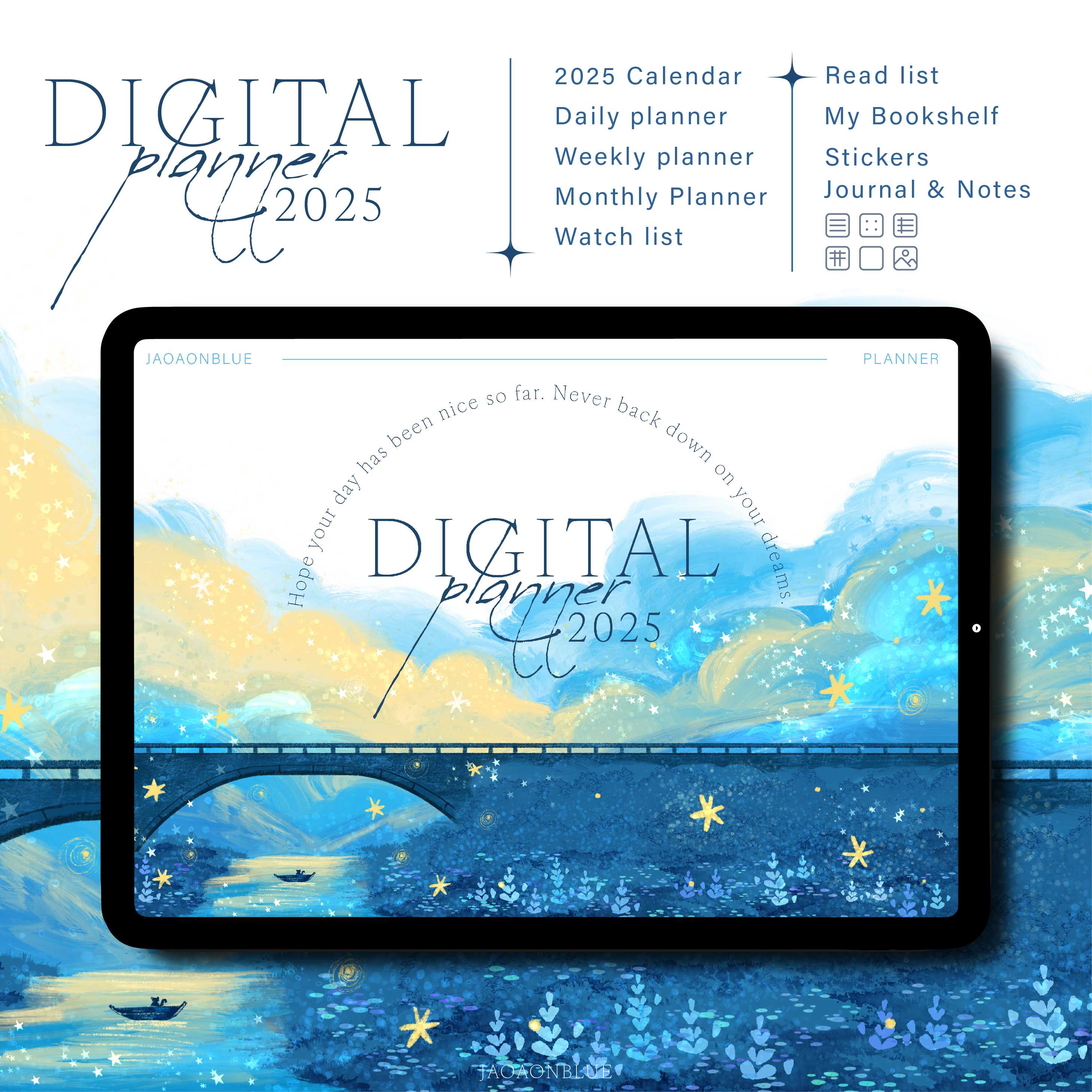 Digital Planner 2025 : Jaoaonblue