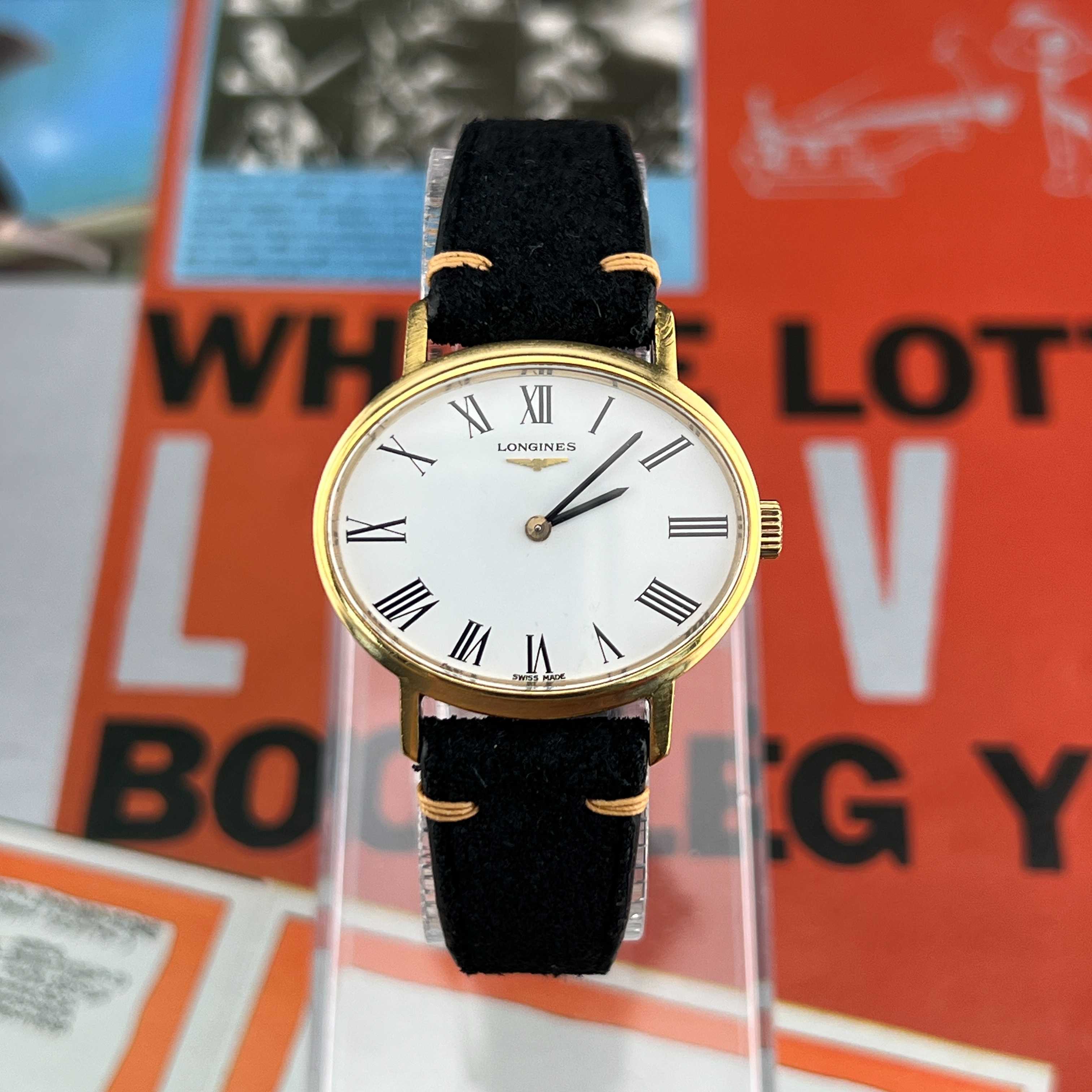 Vintage Longines Manual Winding Carage 17Jewels White Roman Dial Cal.5602 Swiss Made 1976