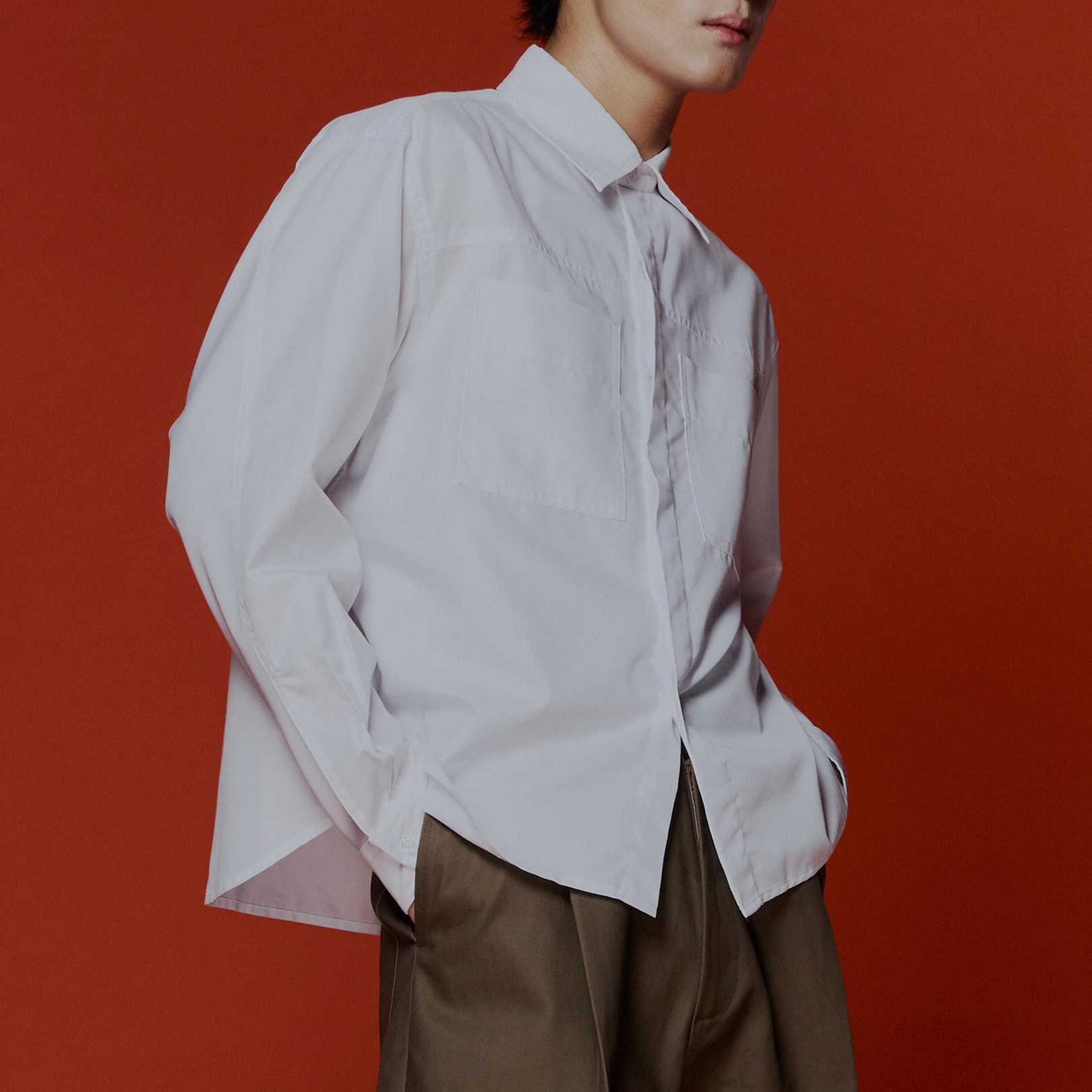 0063 DEFECT — FOREVER SHIRTS -SIZE F- (WHITE)