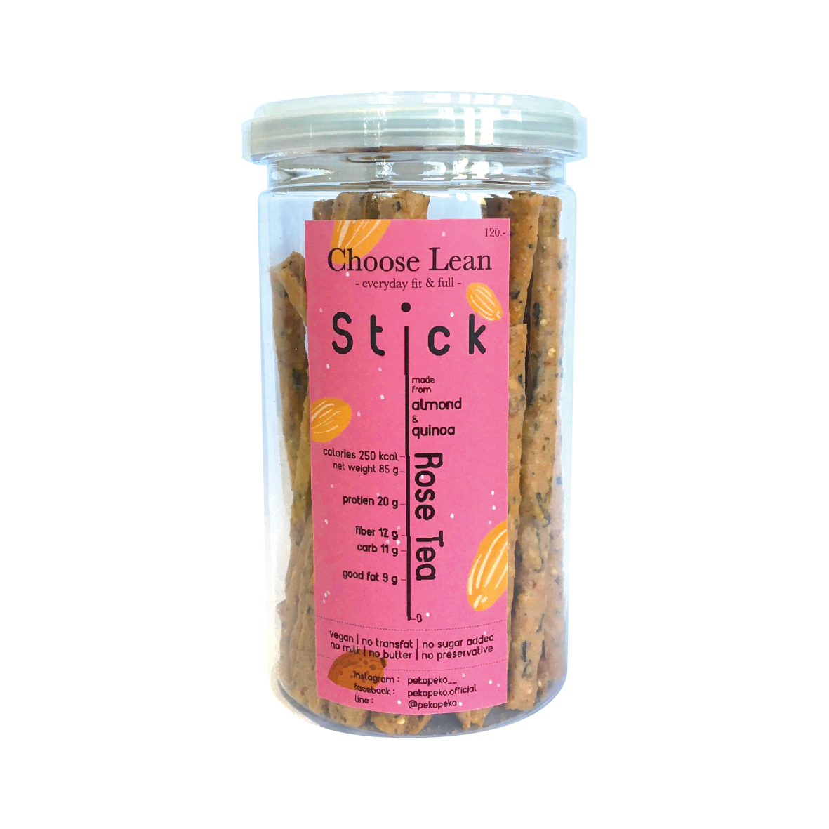 Protein Stick Rose Tea (เจ วีแกน)