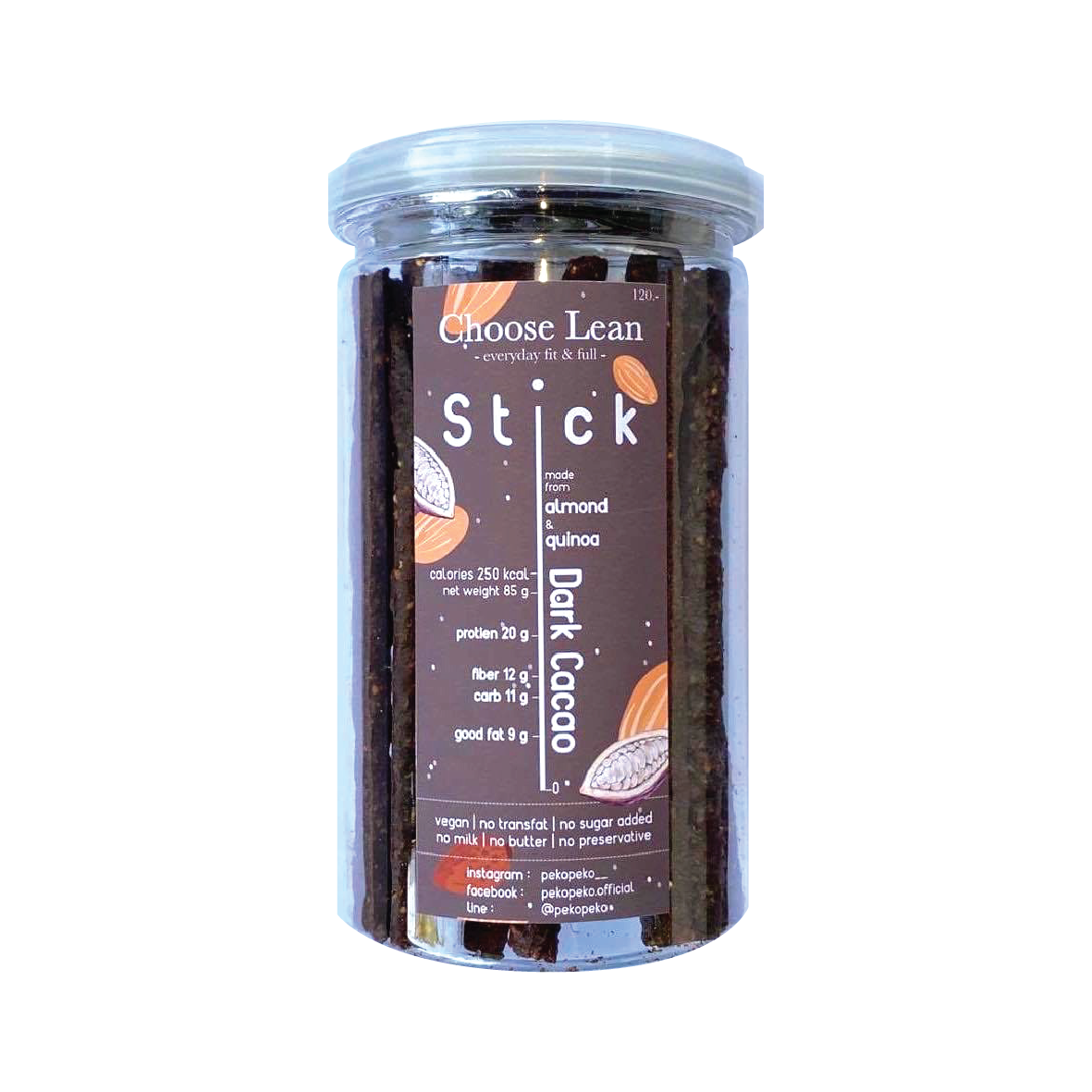 Protein Stick Dark Cacao (เจ วีแกน)