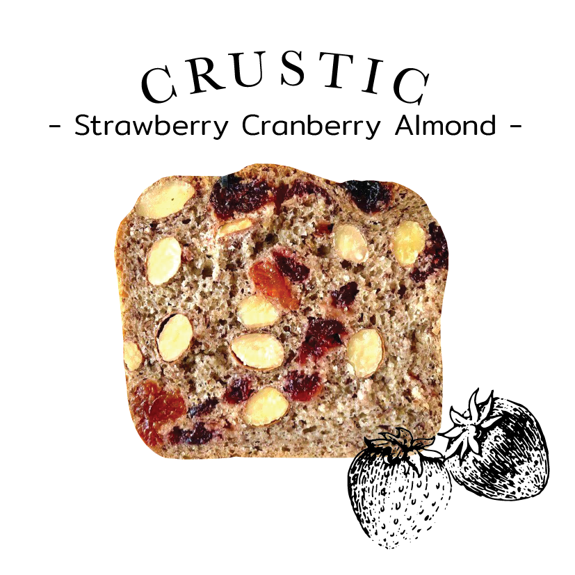 Crustic -Strawberry Cranberry Almond ครัสติกรสสตอเบอรี่ แครนเบอรี่ และอัลมอนด์