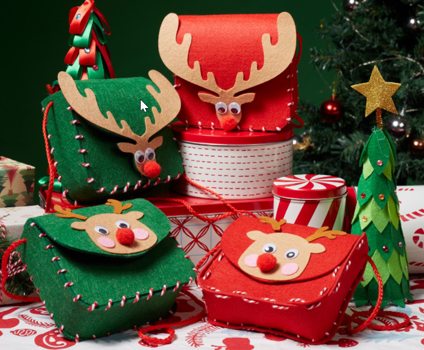 กระเป๋า DIY Christmas Bag - งานฝีมือประกอบและตกแต่งเอง