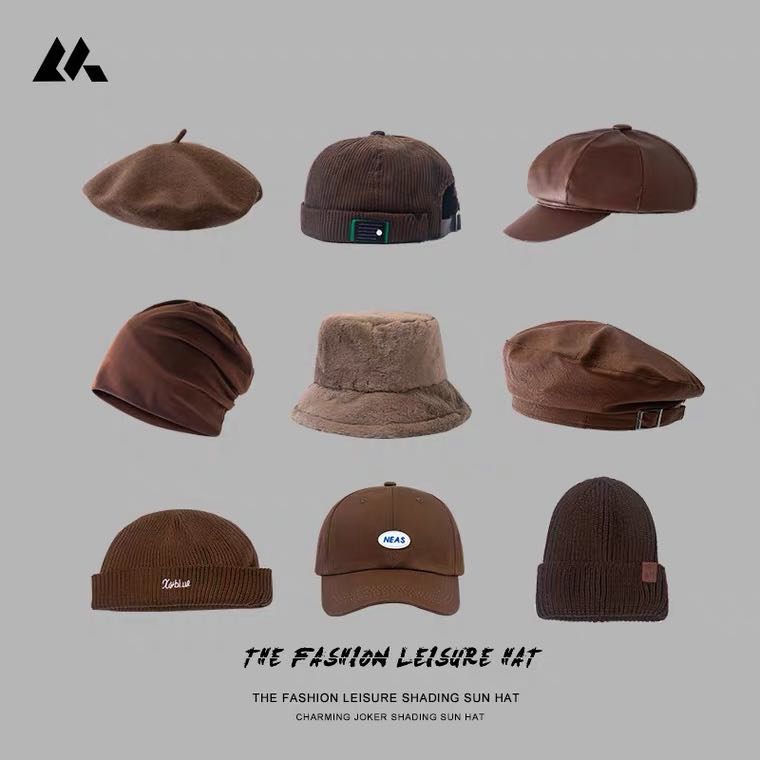 หมวกสีน้ำตาล🍪 