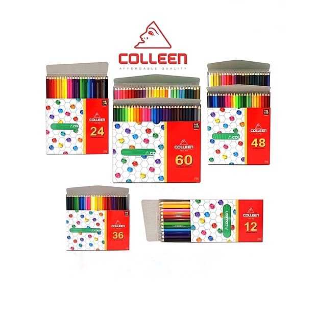 ดินสอสี สองหัว คลอรีน  6 แท่ง12 สี / 12 แท่ง24 สี /18 แท่ง 36 สี / 24แท่ง 48 สี /30 แท่ง 60 สี