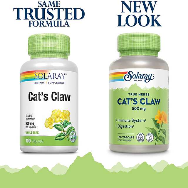 📌 Pre-Order แคทคลอว์ Cat's Claw 500mg ,Solaray  - 100 Vegcaps