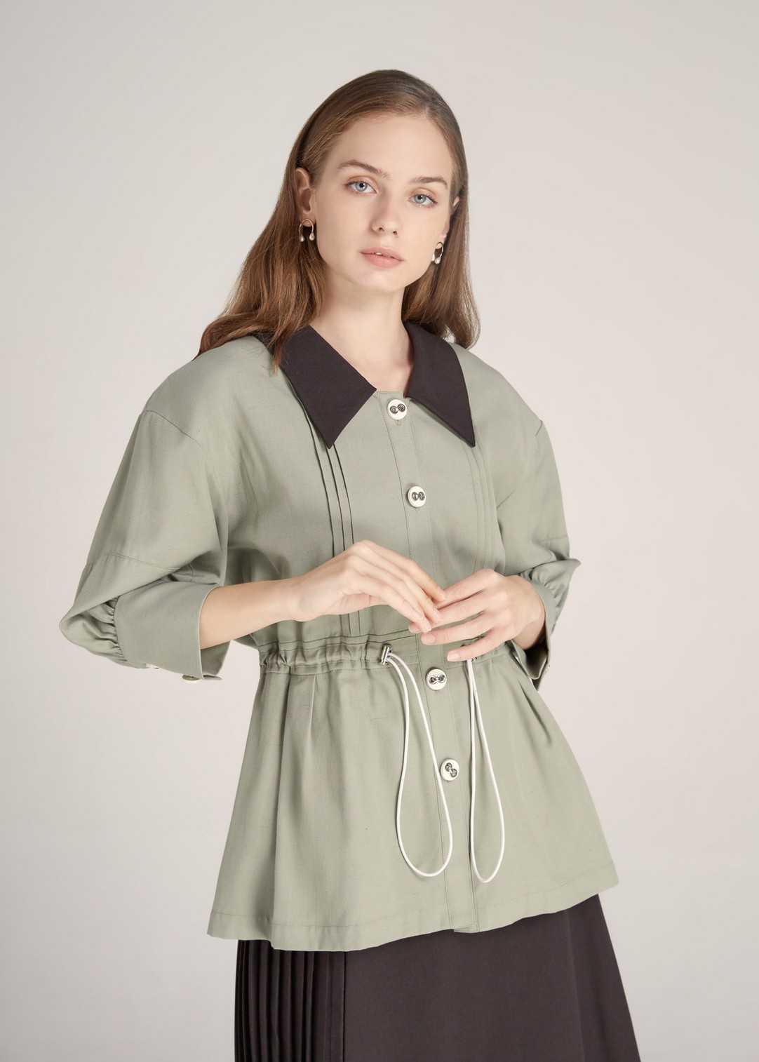 Rayon Tie Blouse