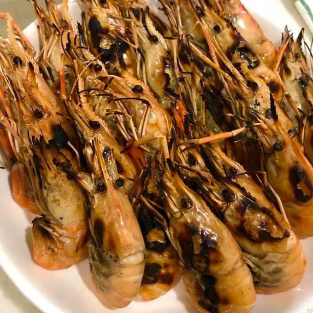 กุ้งเผา (น็อคน้ำ/ตาย)