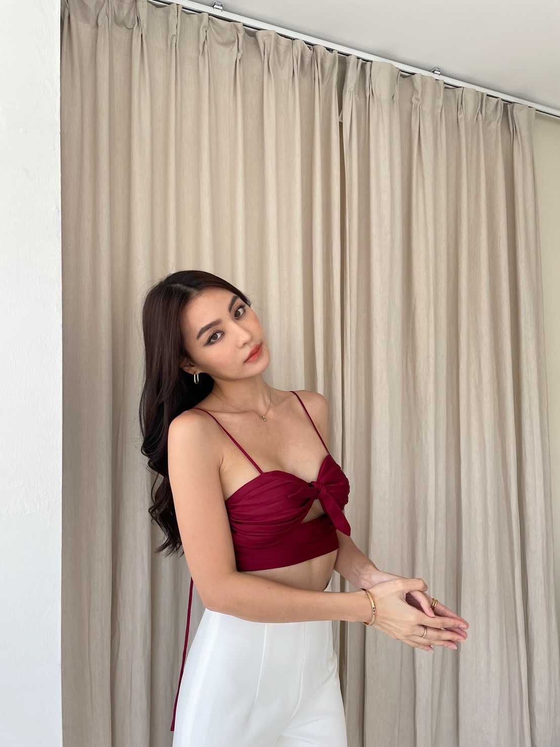 (HUSSA Boutique) Ellie Top -Cherry