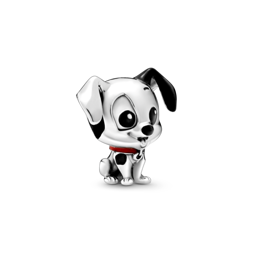 Disney Patch sterling silver charm with black and red enamel