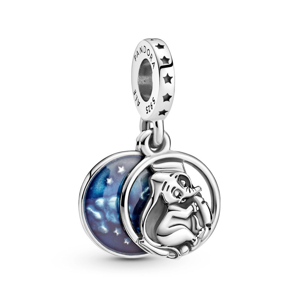 Disney Dumbo sterling silver dangle with shaded blue enamel