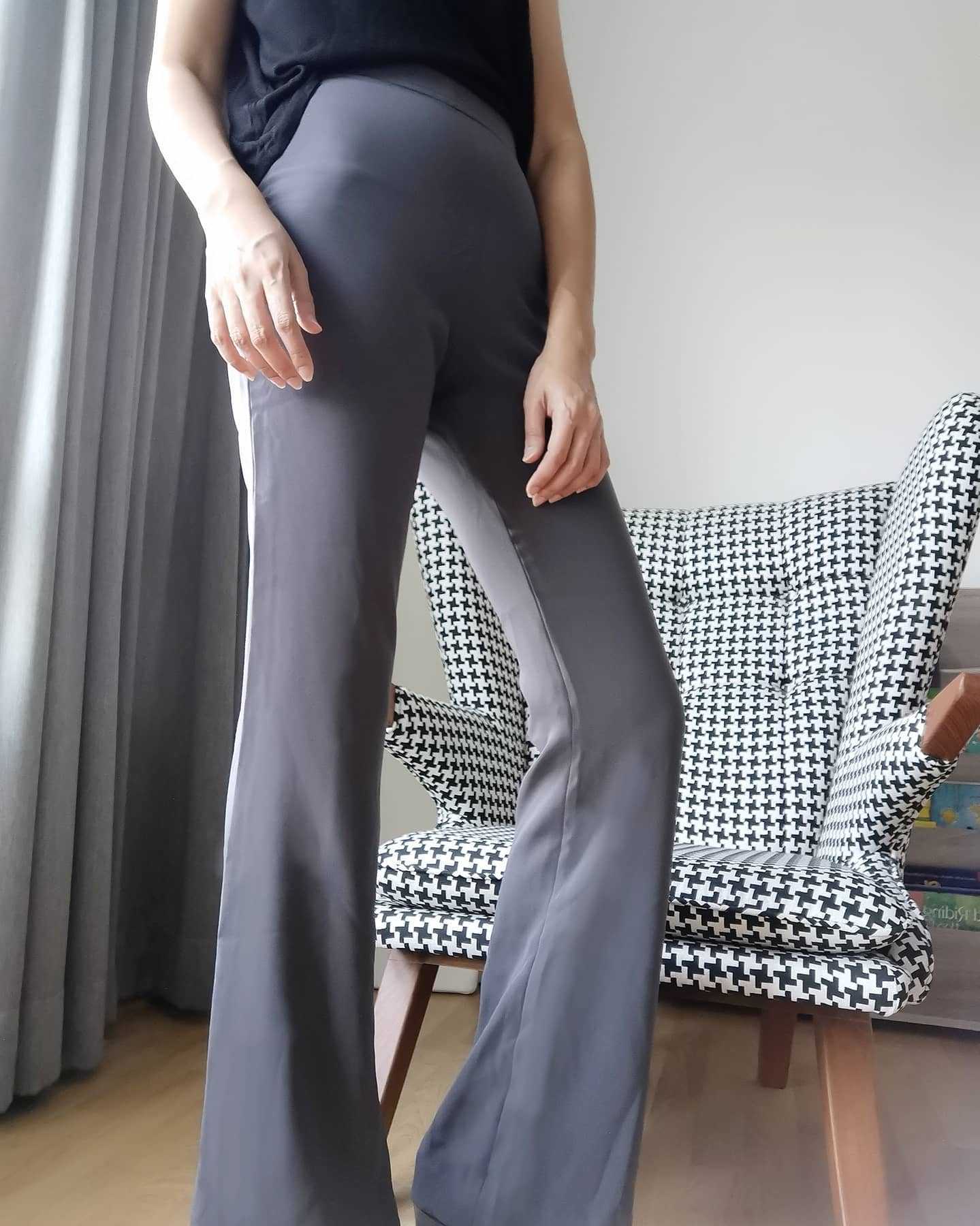 Bell Bottom Pants (Dark Grey)
