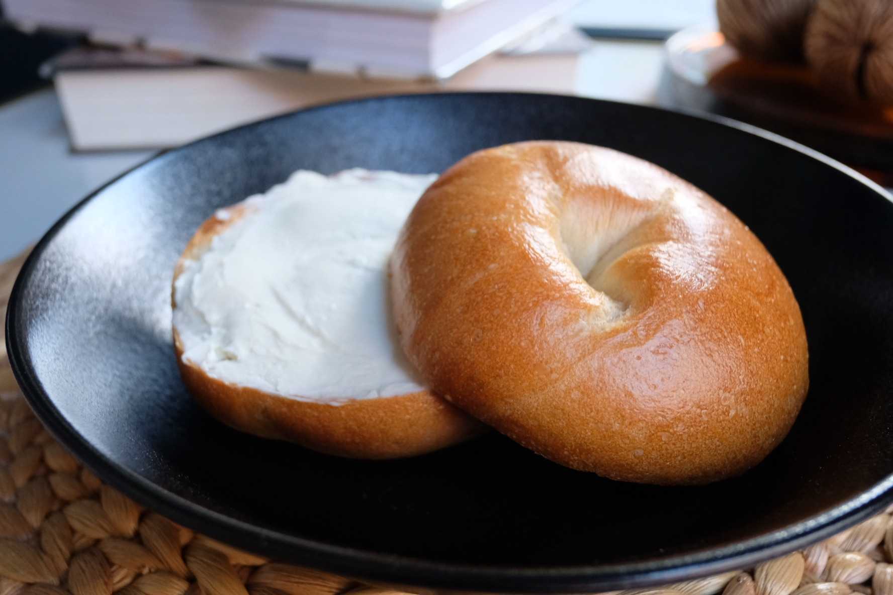 Bagel with cream cheese