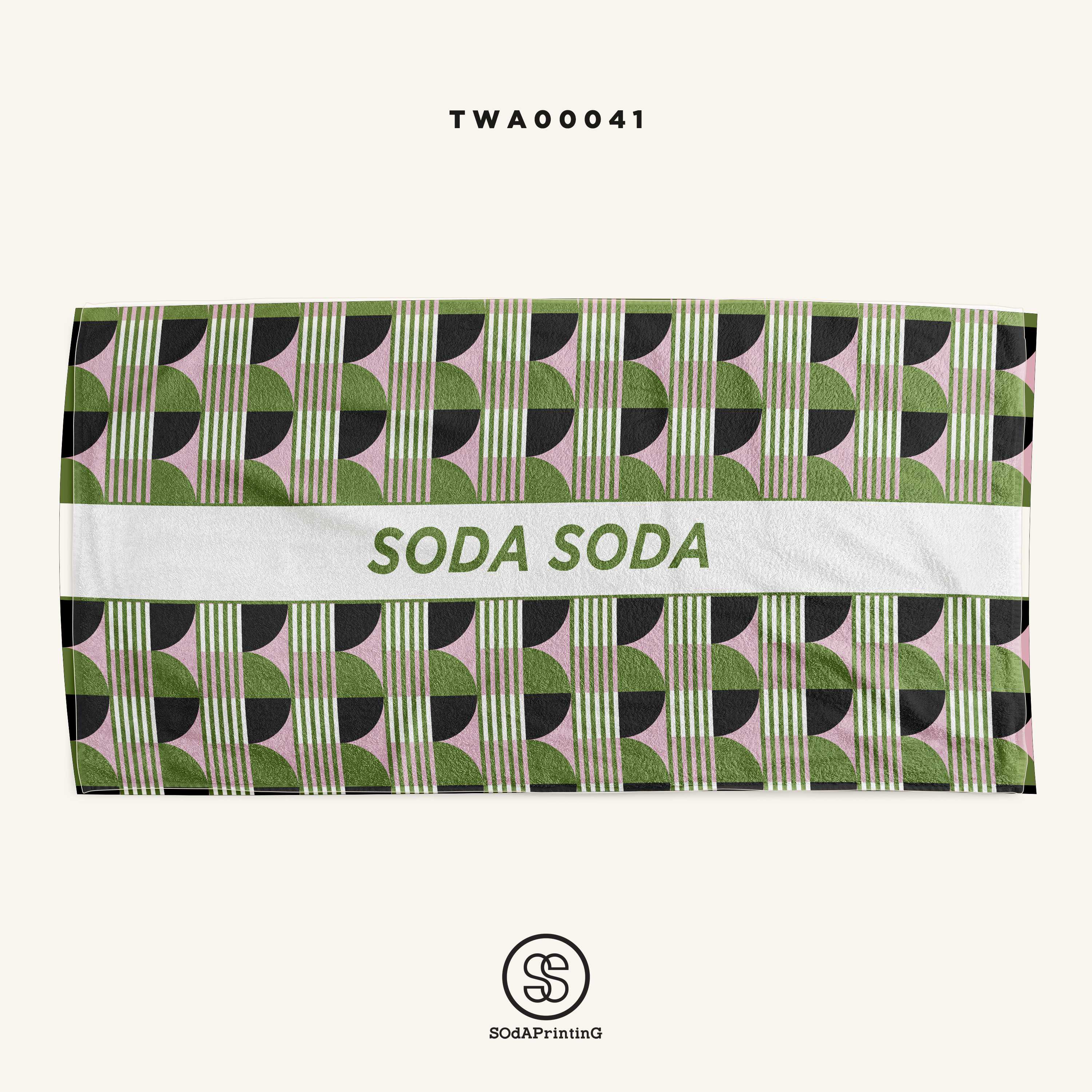 ผ้าเช็ดตัว Geo 📌ใส่ชื่อได้ รหัส TWA00041 #SOdAtowel #SOdAhome #SOdAcollection