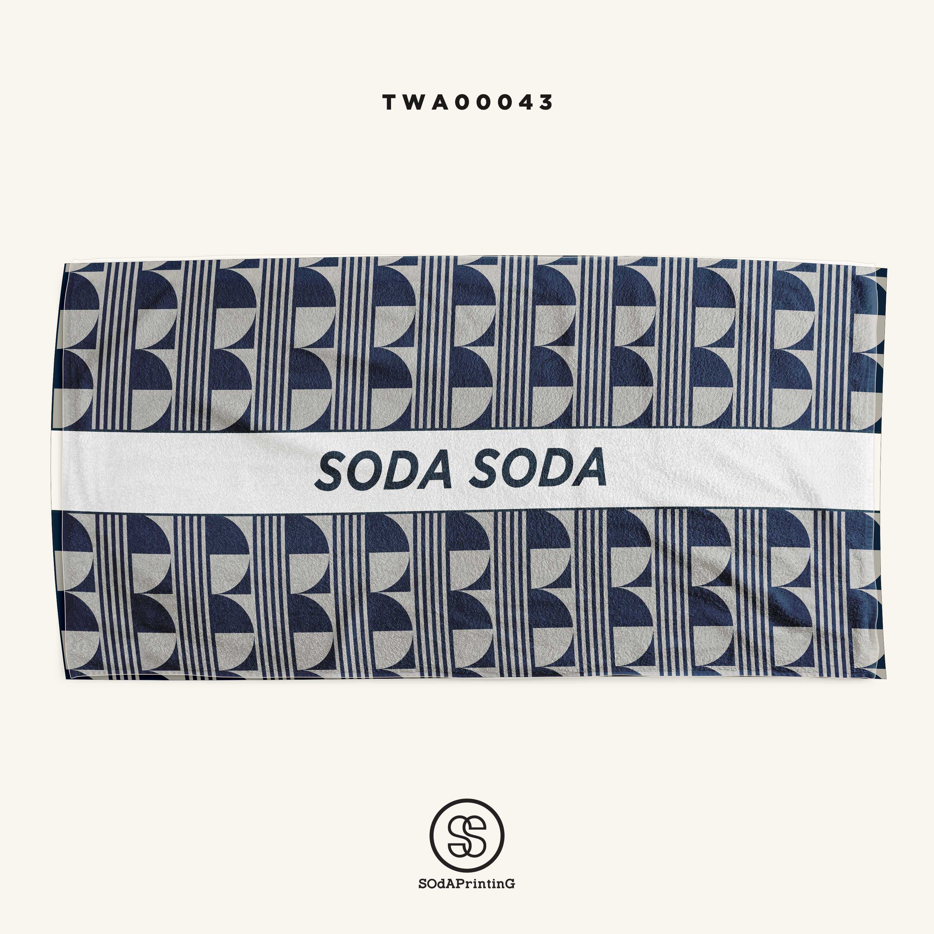 ผ้าเช็ดตัว Geo 📌ใส่ชื่อได้ รหัส TWA00043 #SOdAtowel #SOdAhome #SOdAcollection