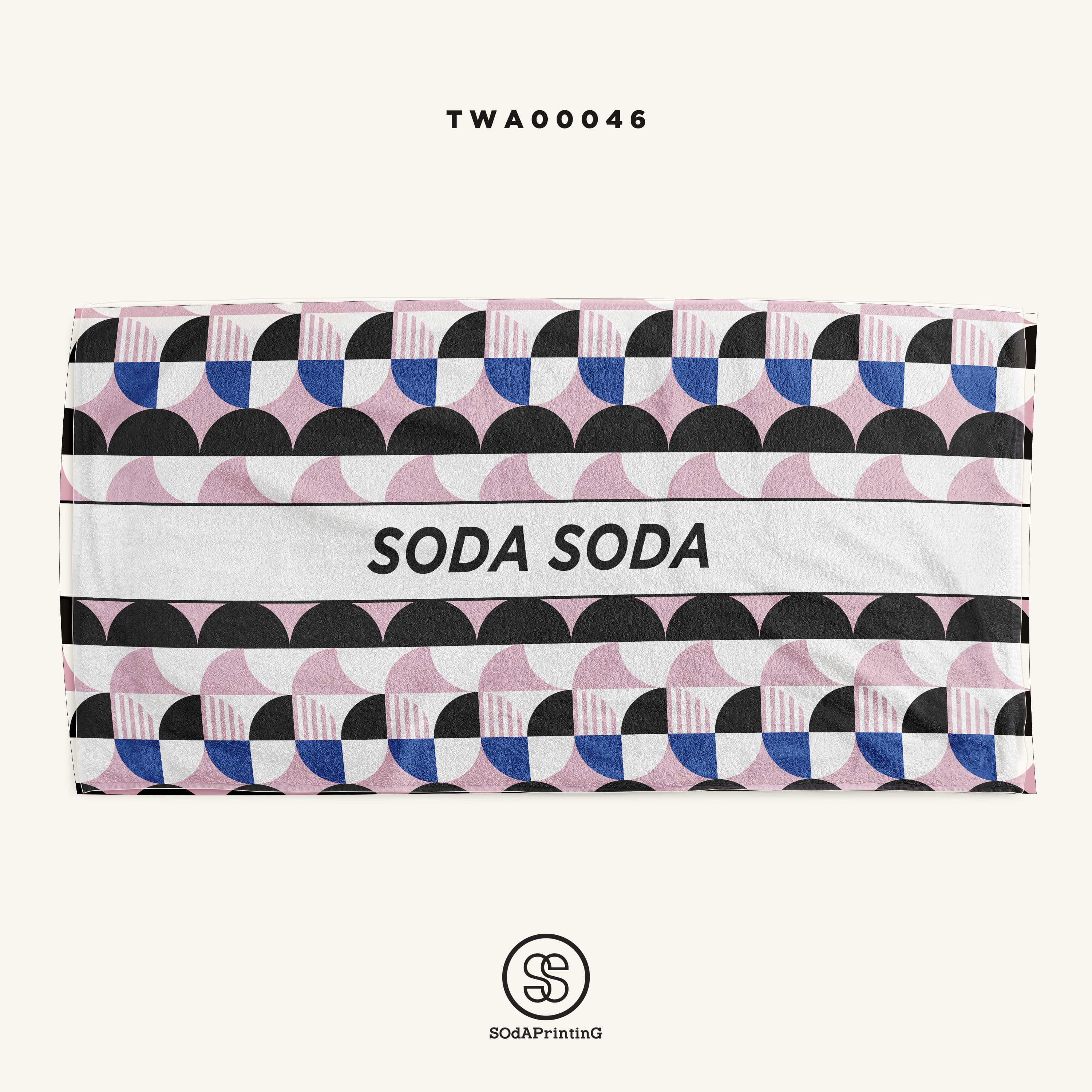 ผ้าเช็ดตัว Geo 📌ใส่ชื่อได้ รหัส TWA00046 #SOdAtowel #SOdAhome #SOdAcollection