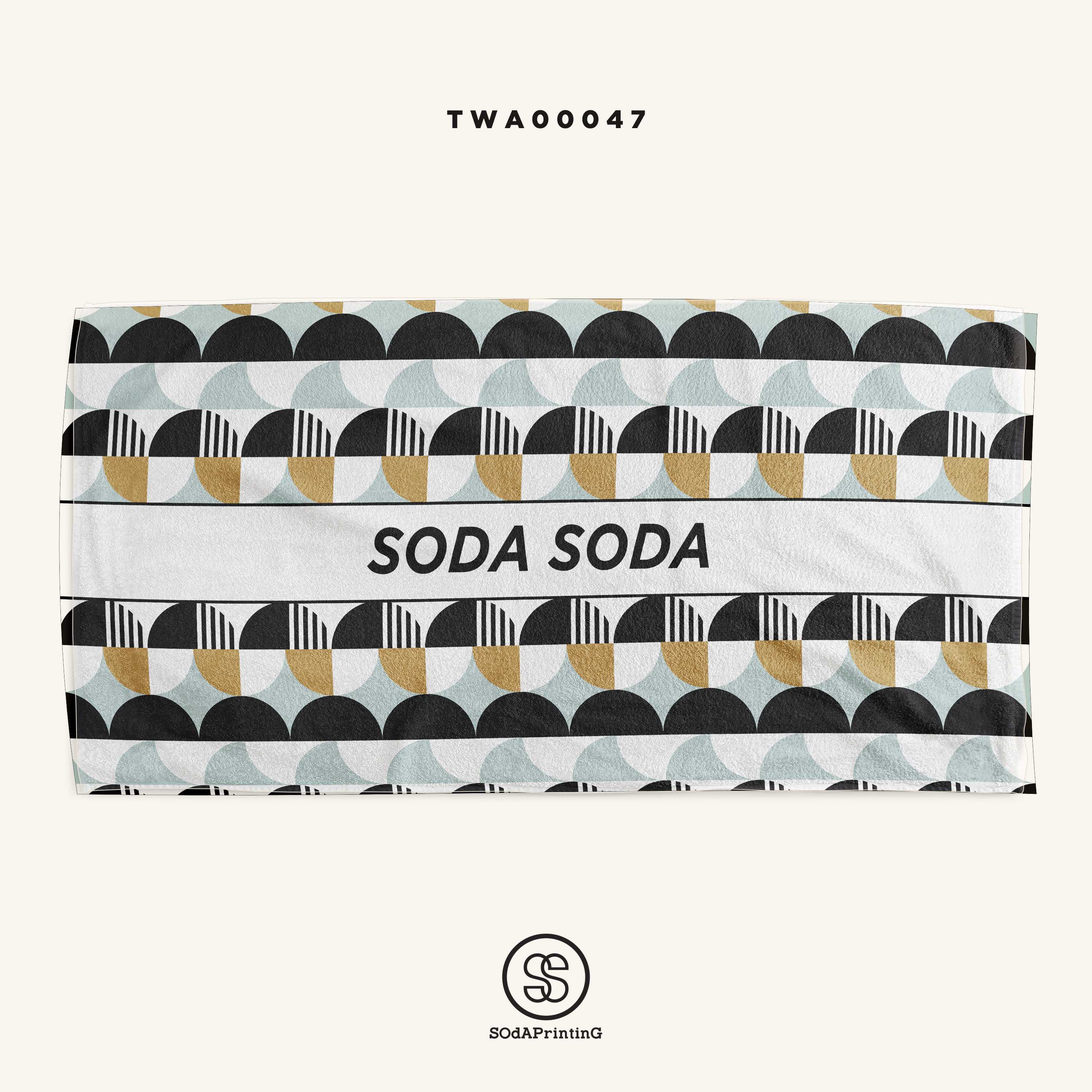 ผ้าเช็ดตัว Geo 📌ใส่ชื่อได้ รหัส TWA00047 #SOdAtowel #SOdAhome #SOdAcollection