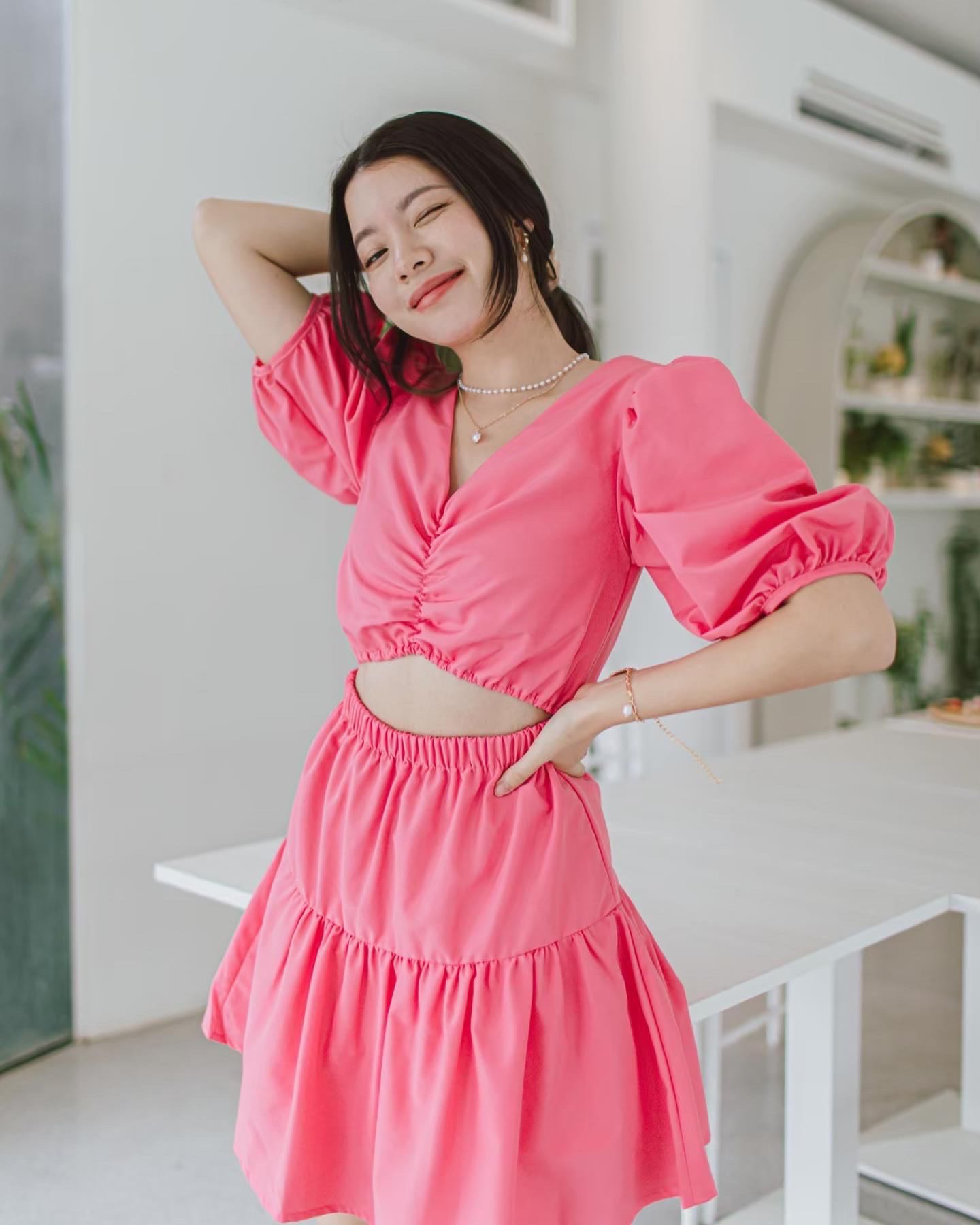 Daisy dress - pink color