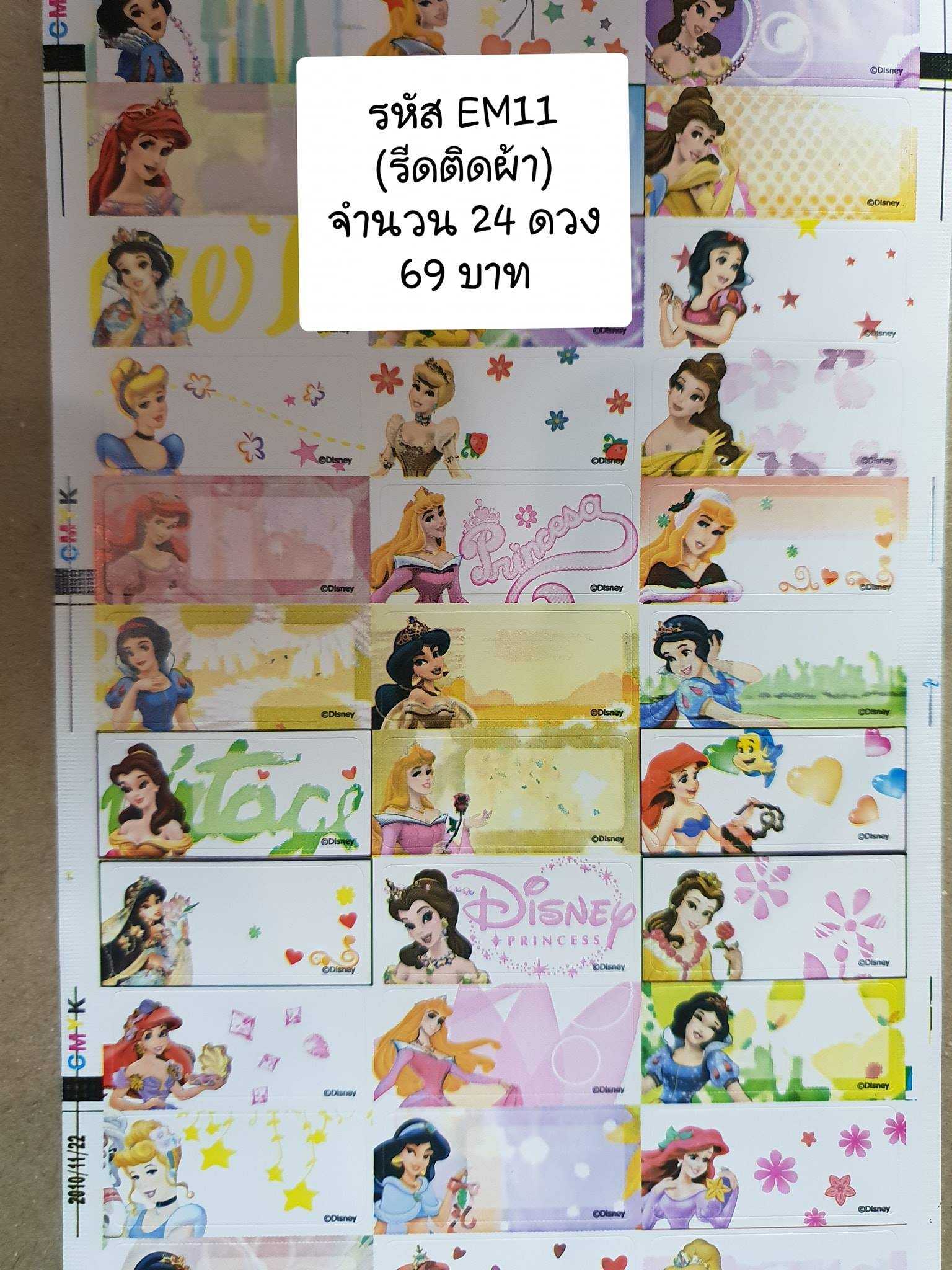 EM11 รีดติดผ้า Princess