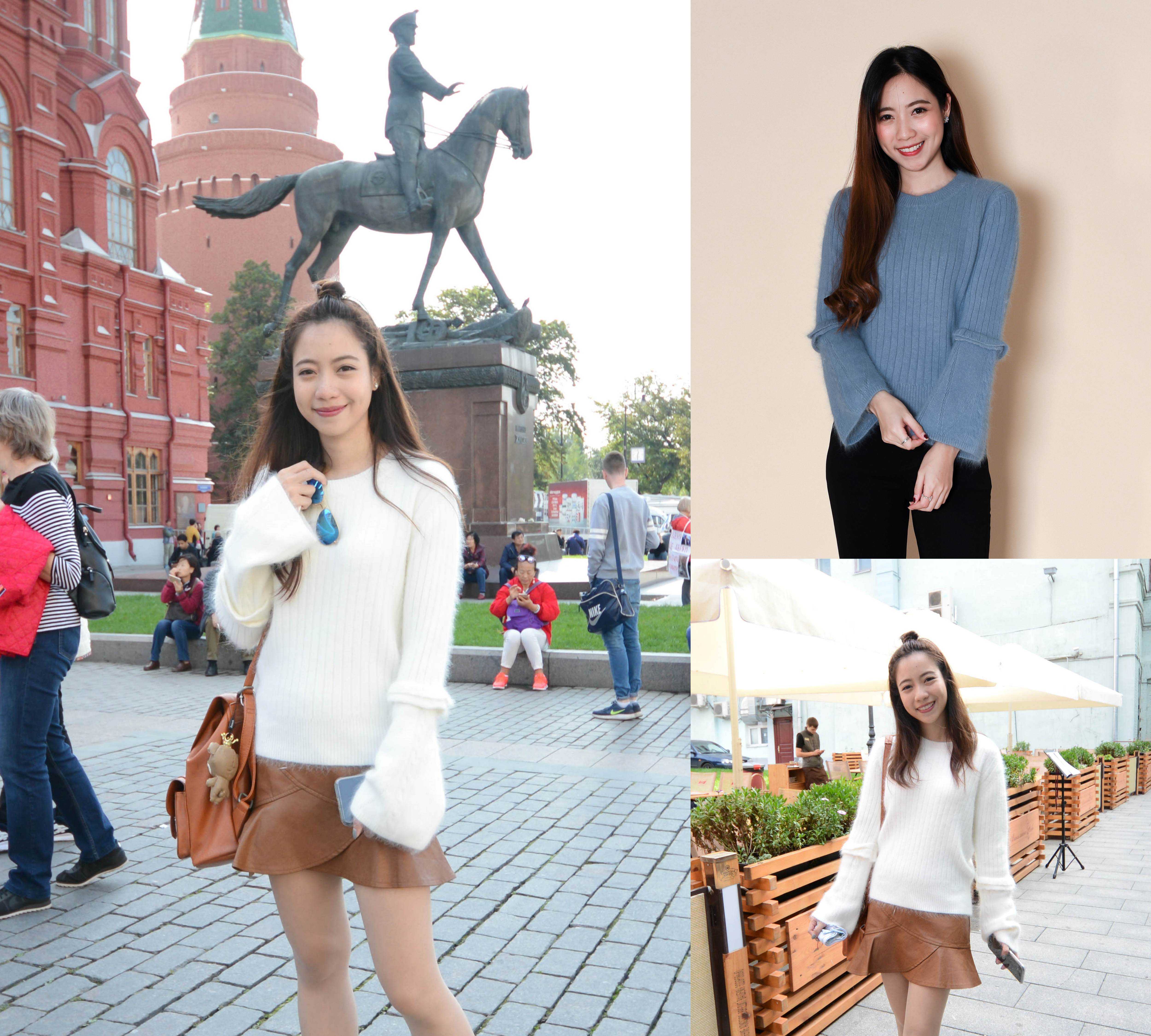 KozySnow T64 เสื้อสเวตเตอร์ เสื้อสเวตเตอร์ผู้หญิง เสื้อกันหนาวแฟชั่น เสื้อกันหนาวแขนกระดิ่ง
