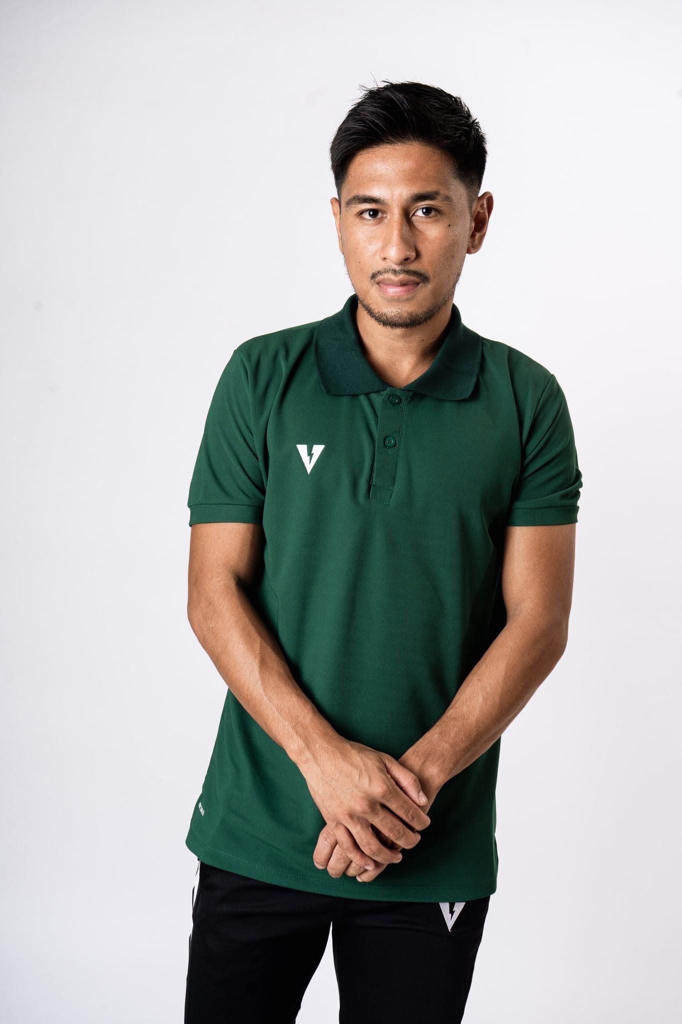 VOLT ASTRO 001 POLO SHIRTS GREEN  เสื้อโปโล คอปก ทำงาน สีเขียวเข้ม