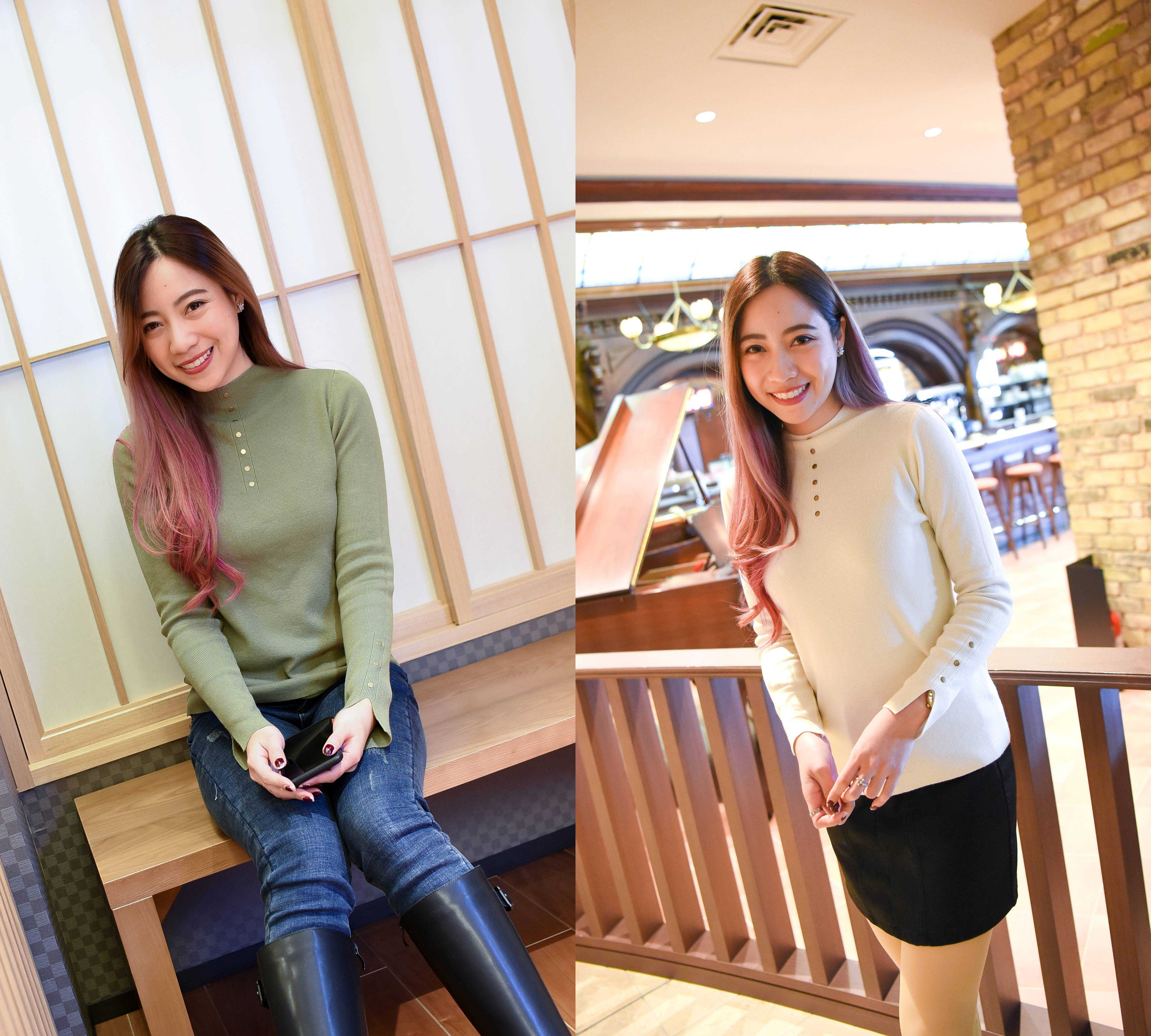 KozySnow T0011 เสื้อไหมพรม เสื้อสเวตเตอร์ เสื้อสเวตเตอร์สีพื้น