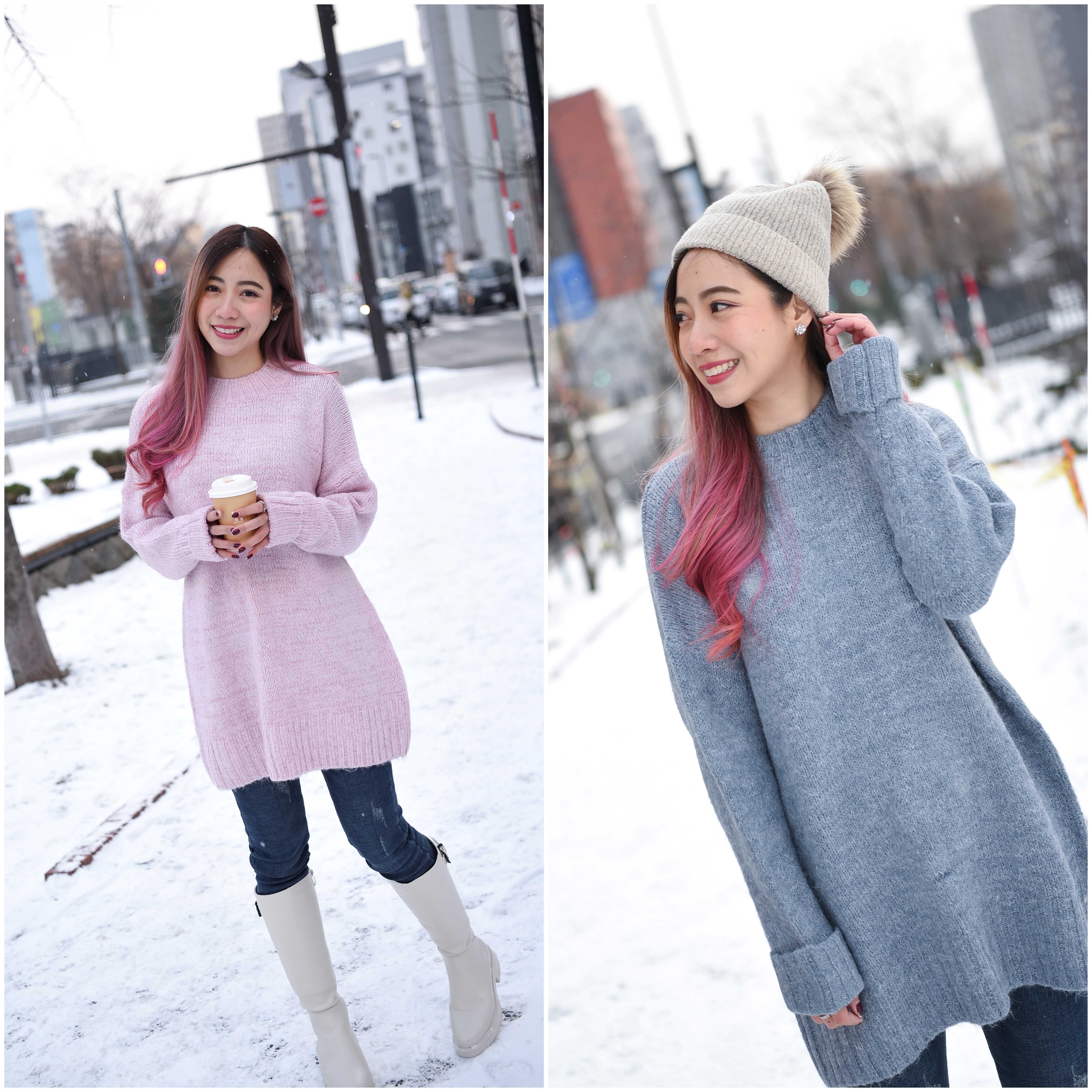 KozySnow T0016 เสื้อไหมพรม เสื้อไหมพรมผู้หญิง เสื้อสเวตเตอร์แขนยาว เสื้อสเวตเตอร์
