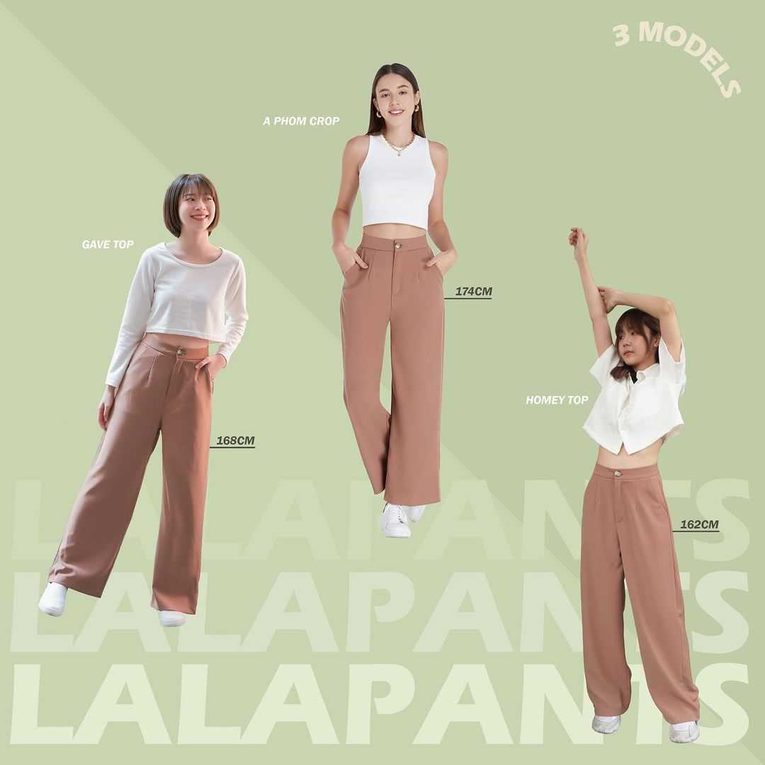 LALA pants กางเกงขายาว 3สี - Jigsawjeans