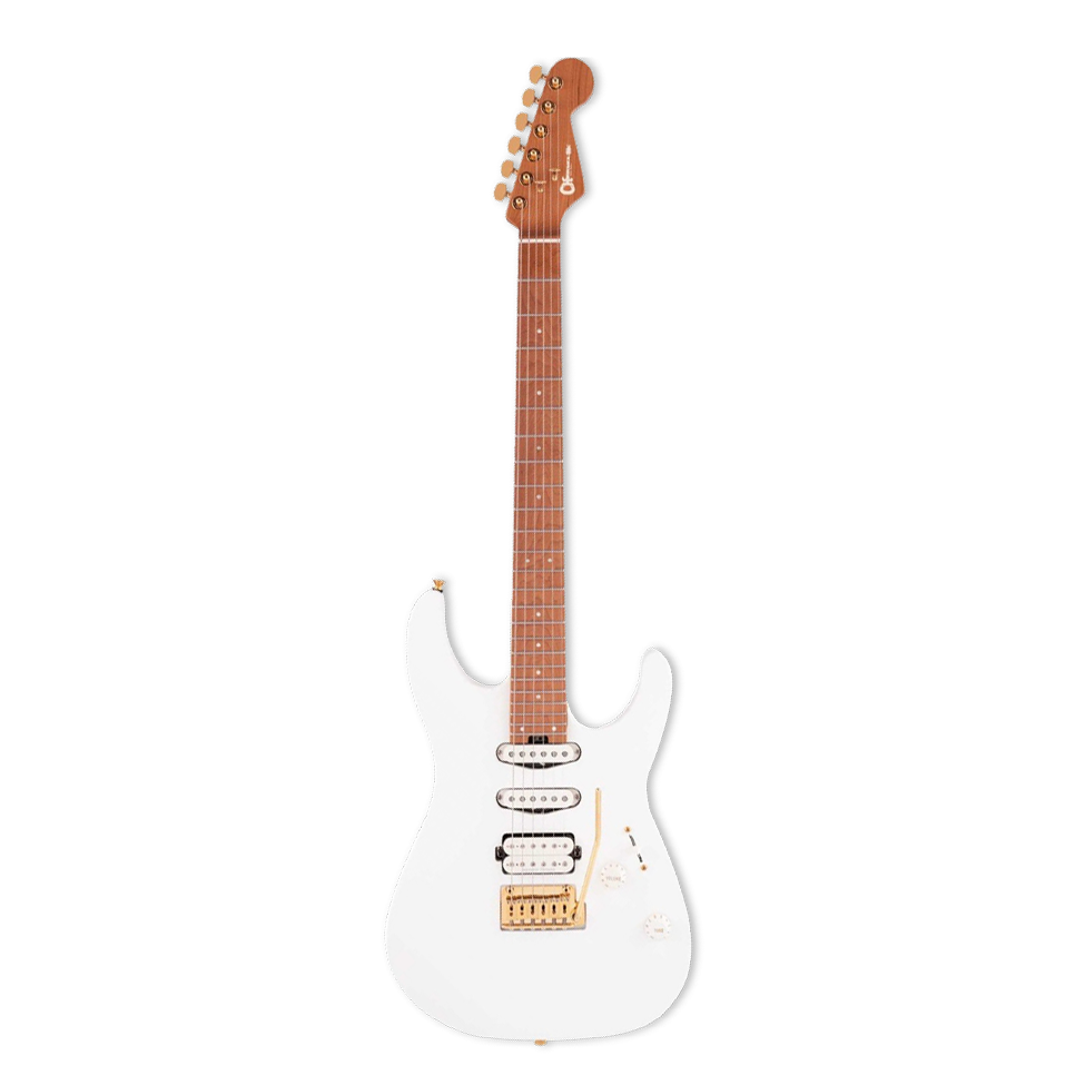 Charvel Pro-Mod DK24 HSS 2PT CM Caramelized Maple Fingerboard Snow White