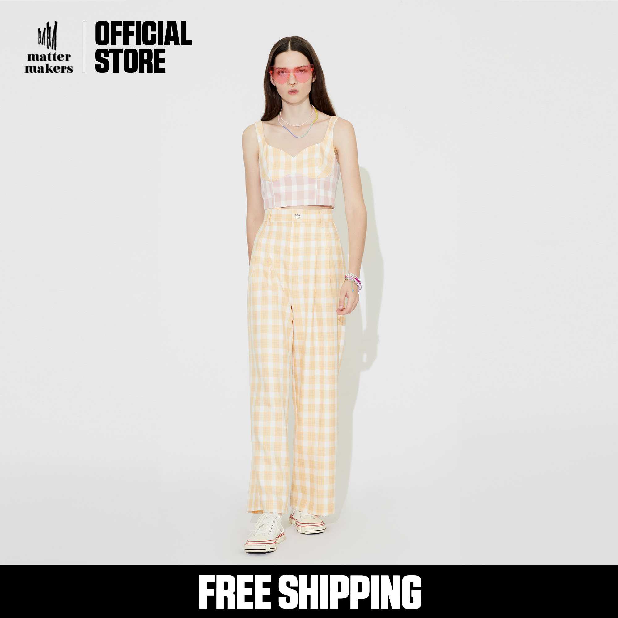 Tartan Tailoring Straight Leg Pants
