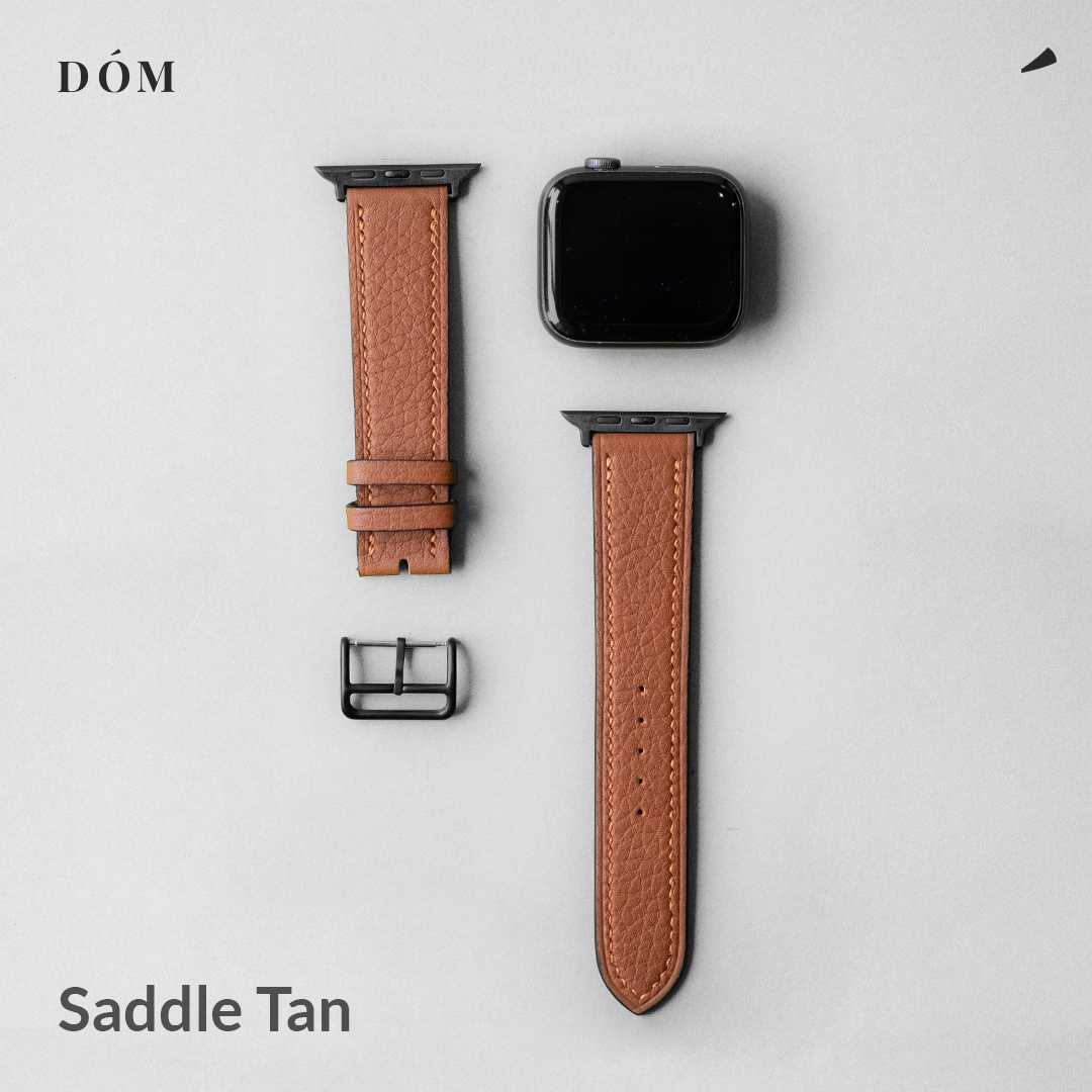 DÓM Apple Watch - TYPE 02 German Deep Grain Saddle Tan