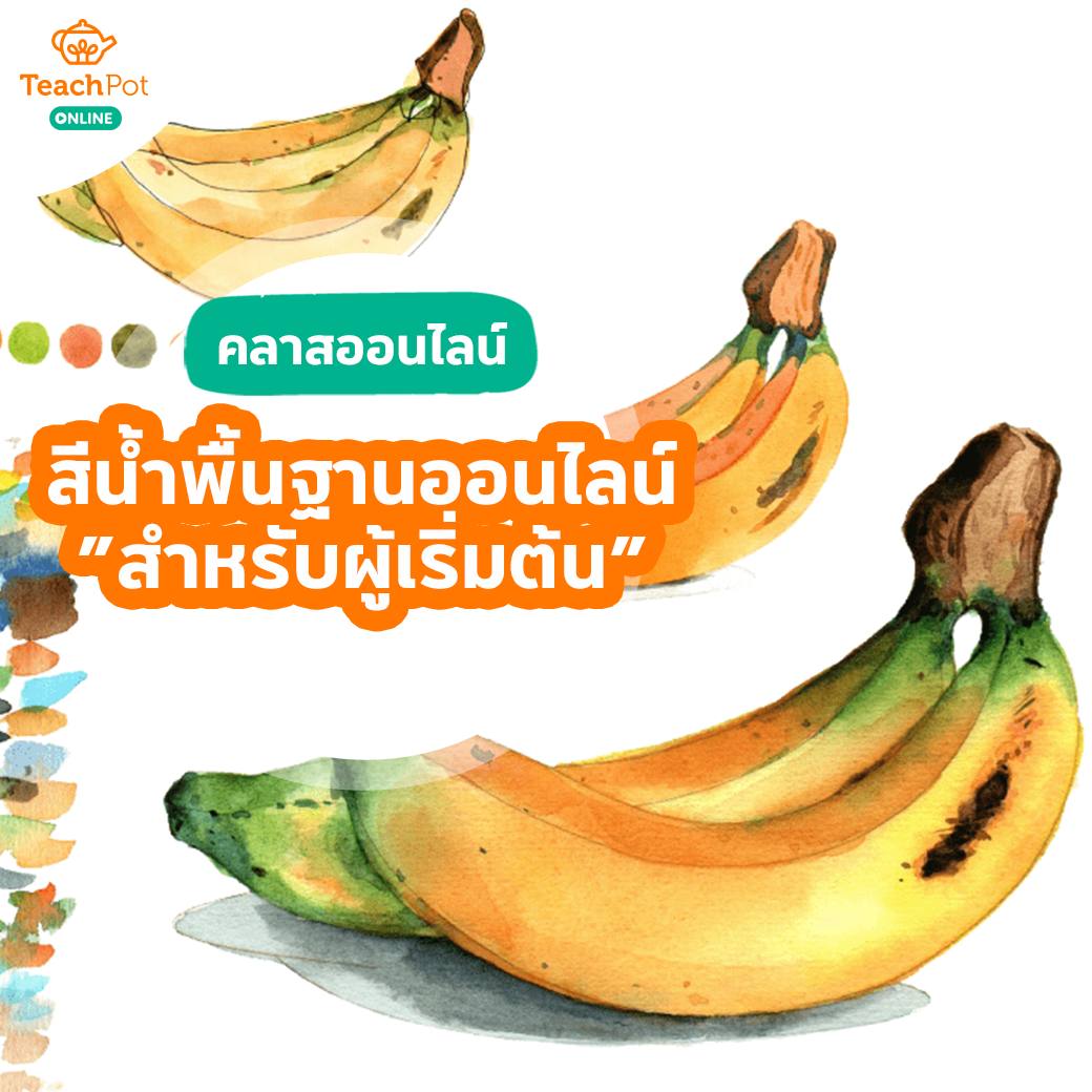คอร์สสีน้ำพื้นฐานออนไลน์ - สำหรับผู้เริ่มต้นจาก 00