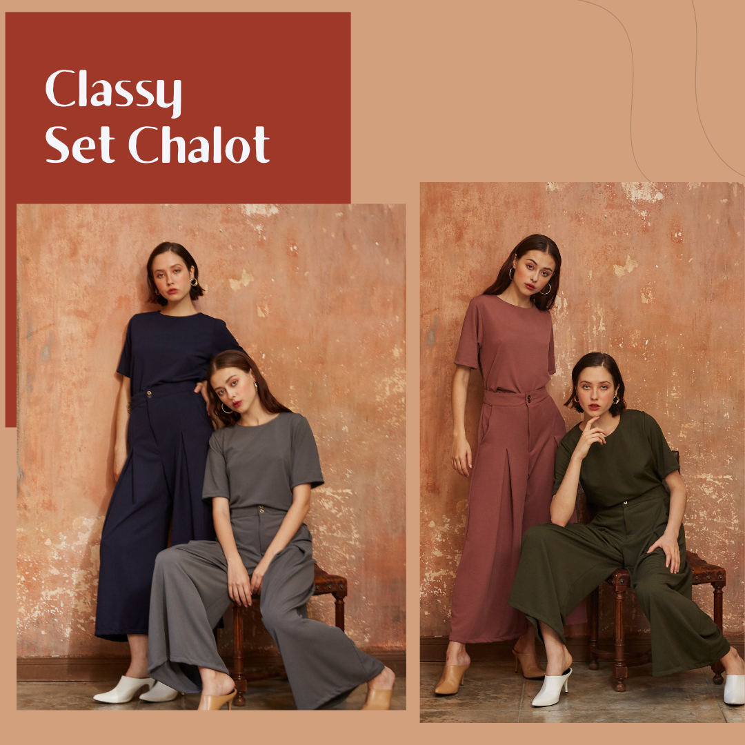 Set chalotชุดเซ็ทกางเกงชาร์ลอตเเขนสั้น 7สี