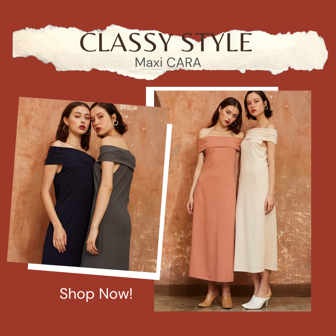 Maxi Cara แม็กซี่เปิดไหล่สีพื้น 7 สี