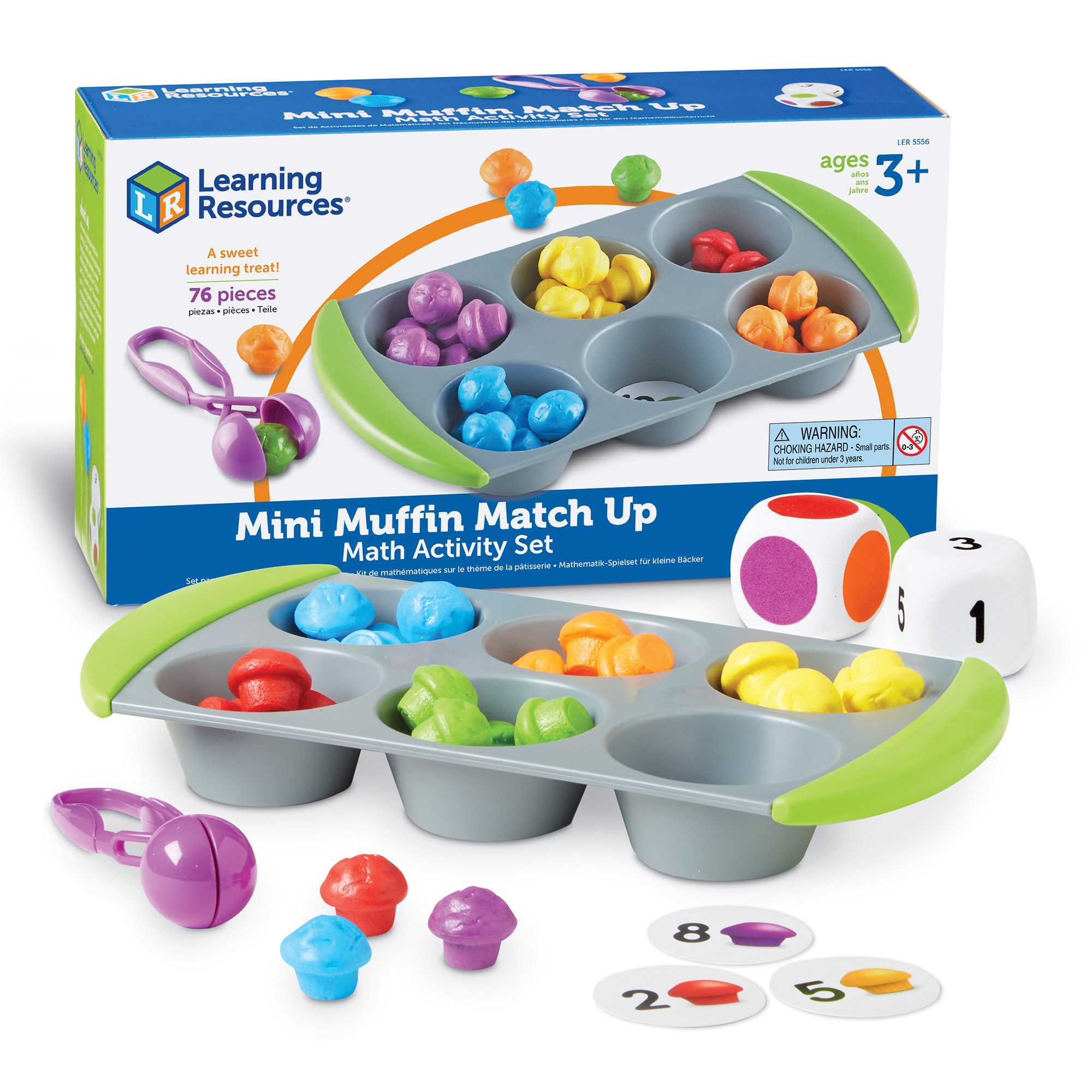[อายุ 3+] จับคู่มัฟฟินแสนสนุก (Mini Muffin Match Up : Math Activity Set) [Learning Resources]