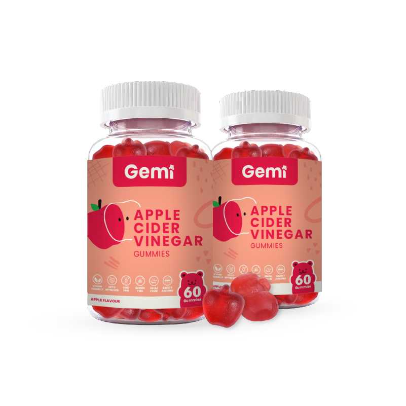 Gemi - ACV Gummies  x 2 Bottle / เจมมี่ แอปเปิ้ลไซเดอร์วิเนการ์กัมมี่ x 2 กระปุก / GemiGummi