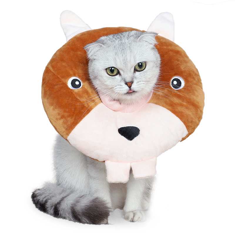 ปลอกคอกันเลีย คอลล่าแมว รุ่นกระรอก