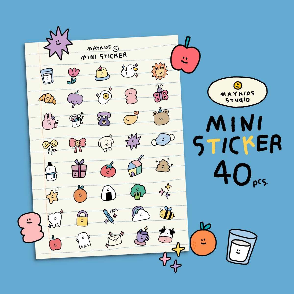 Mini digital sticker