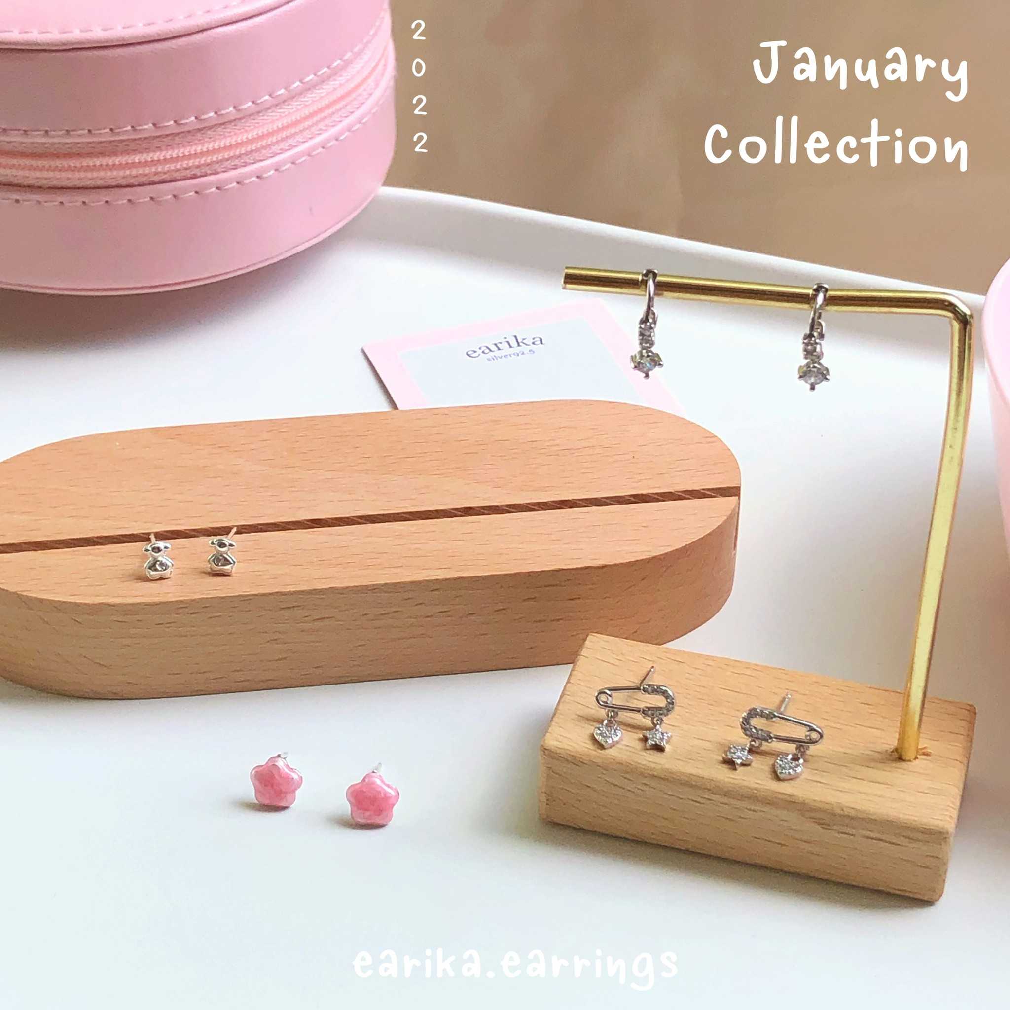 earika.earrings - ต่างหูเงินแท้ S92.5 คอลเลคชั่นต้นเดือนมกราคม 2022 (1) เหมาะสำหรับคนแพ้ง่าย